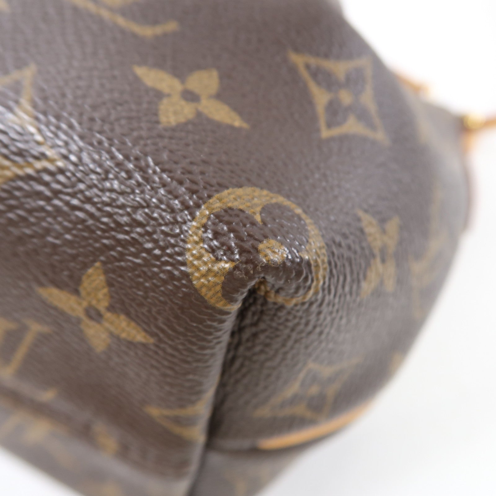 LOUIS VUITTON Monogram Turenne PM金扣手挽肩背兩用袋棕色