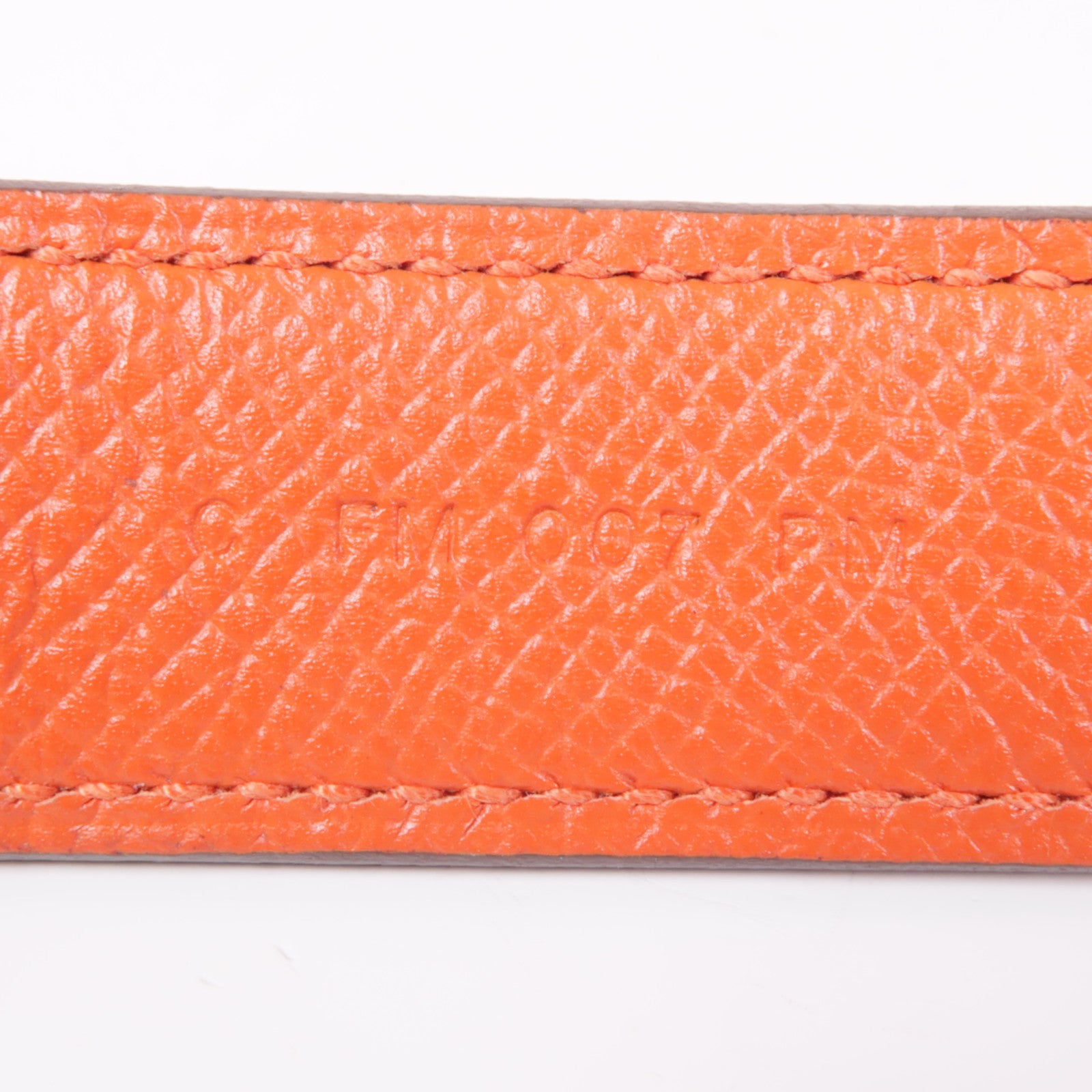 HERMES Epsom皮革Strap 70cm金扣肩帶Rouge de coeur