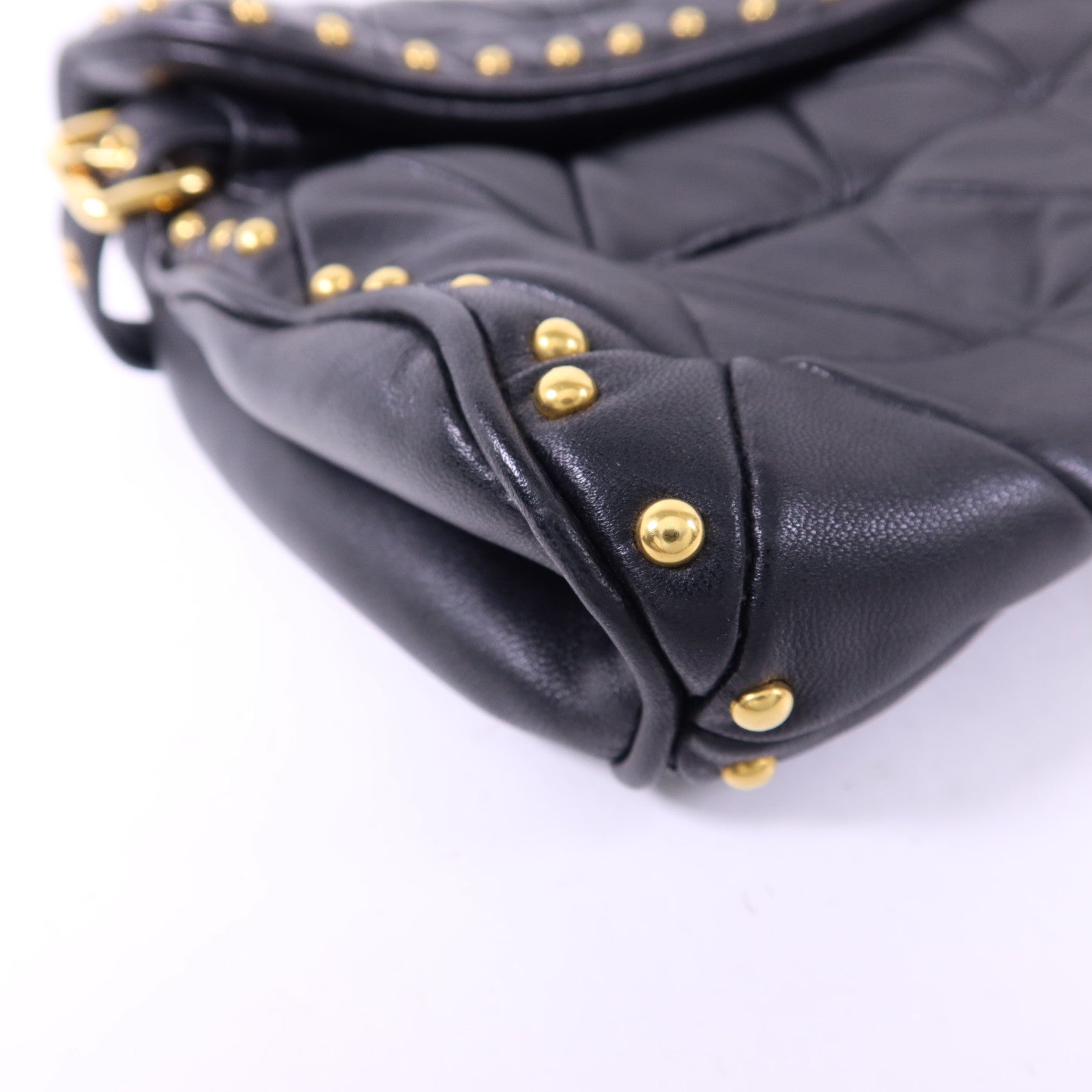 Miu Miu 牛皮皮革Clutch Bag金扣手拿包