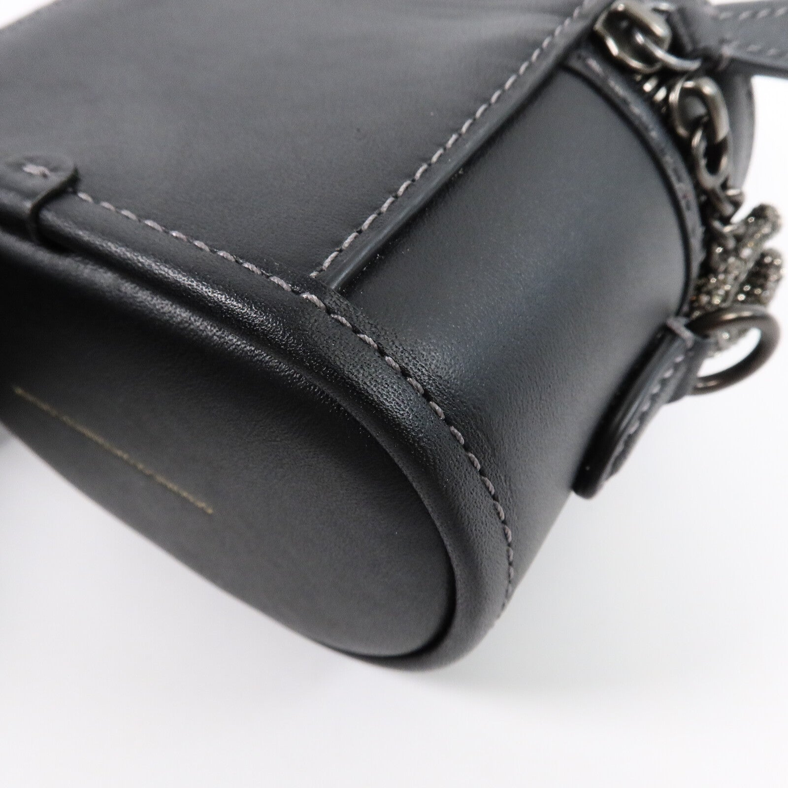 COACH 牛皮皮革Mini Trail 12手挽肩背兩用袋