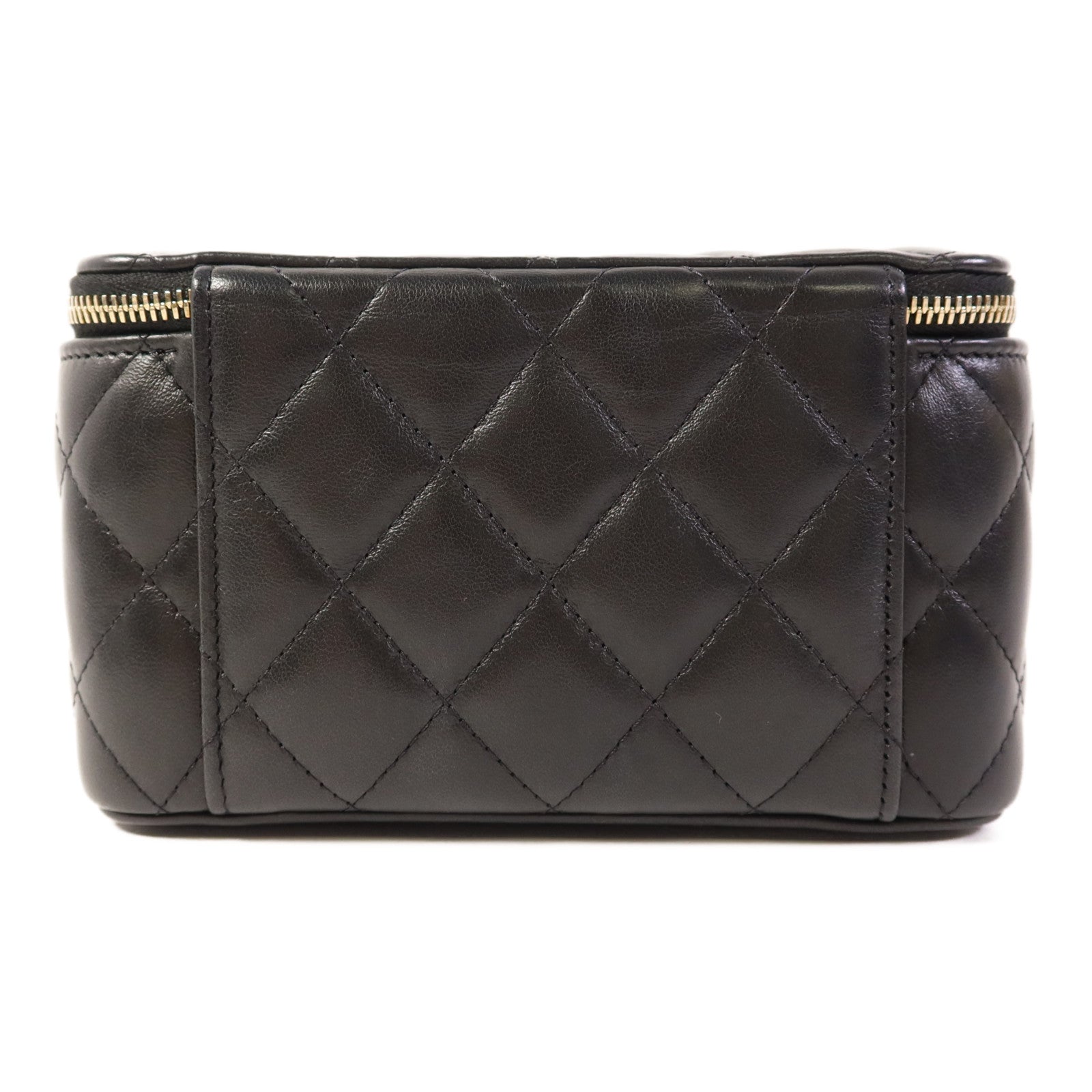 CHANEL 羊皮皮革Vanity Bag金扣鏈帶肩背袋