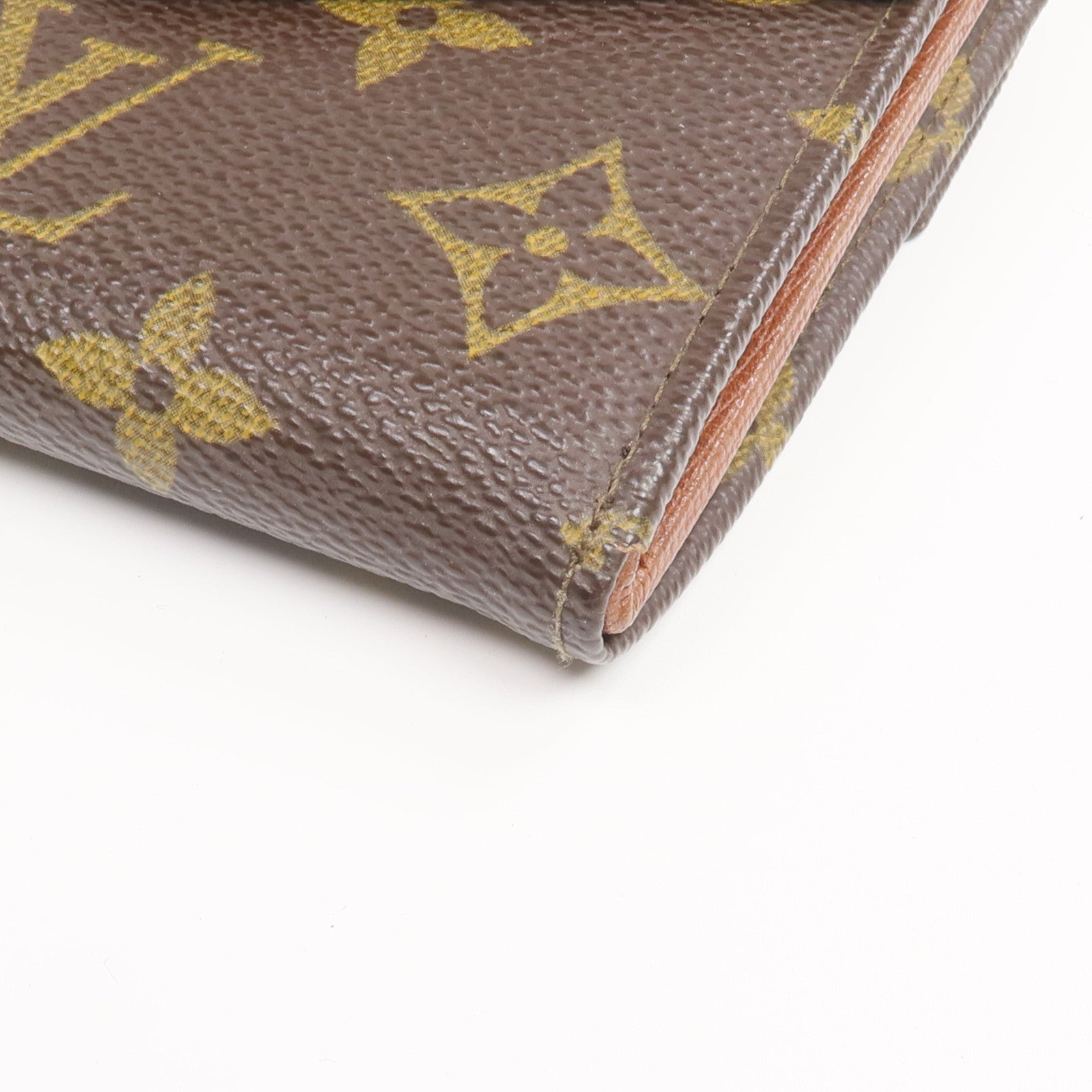 LOUIS VUITTON Monogram Porte Monnaie Carte Credit金扣錢包