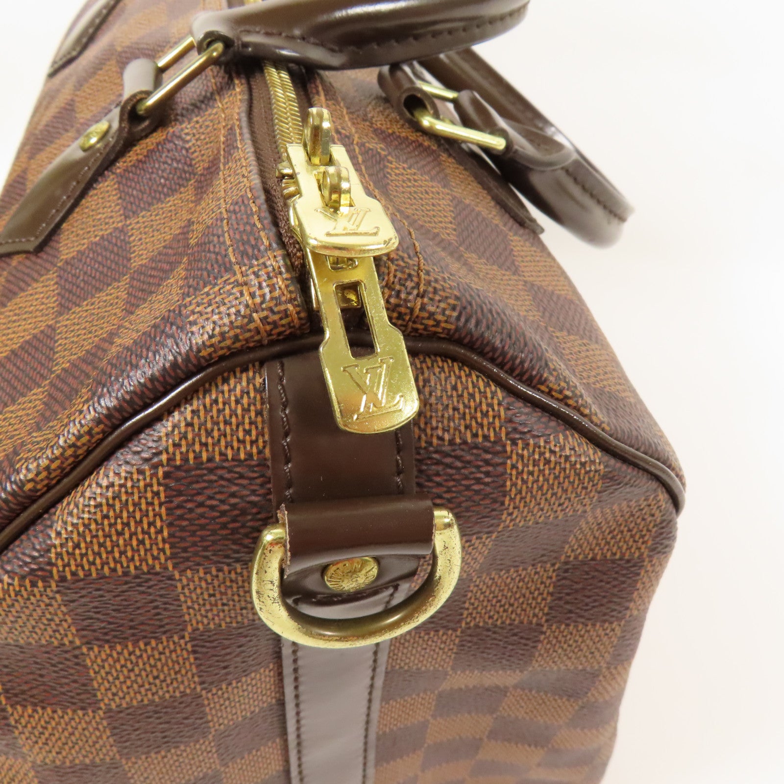 LOUIS VUITTON LV GHW Speedy 30 Handbag N41183 Damier Ebene Brown