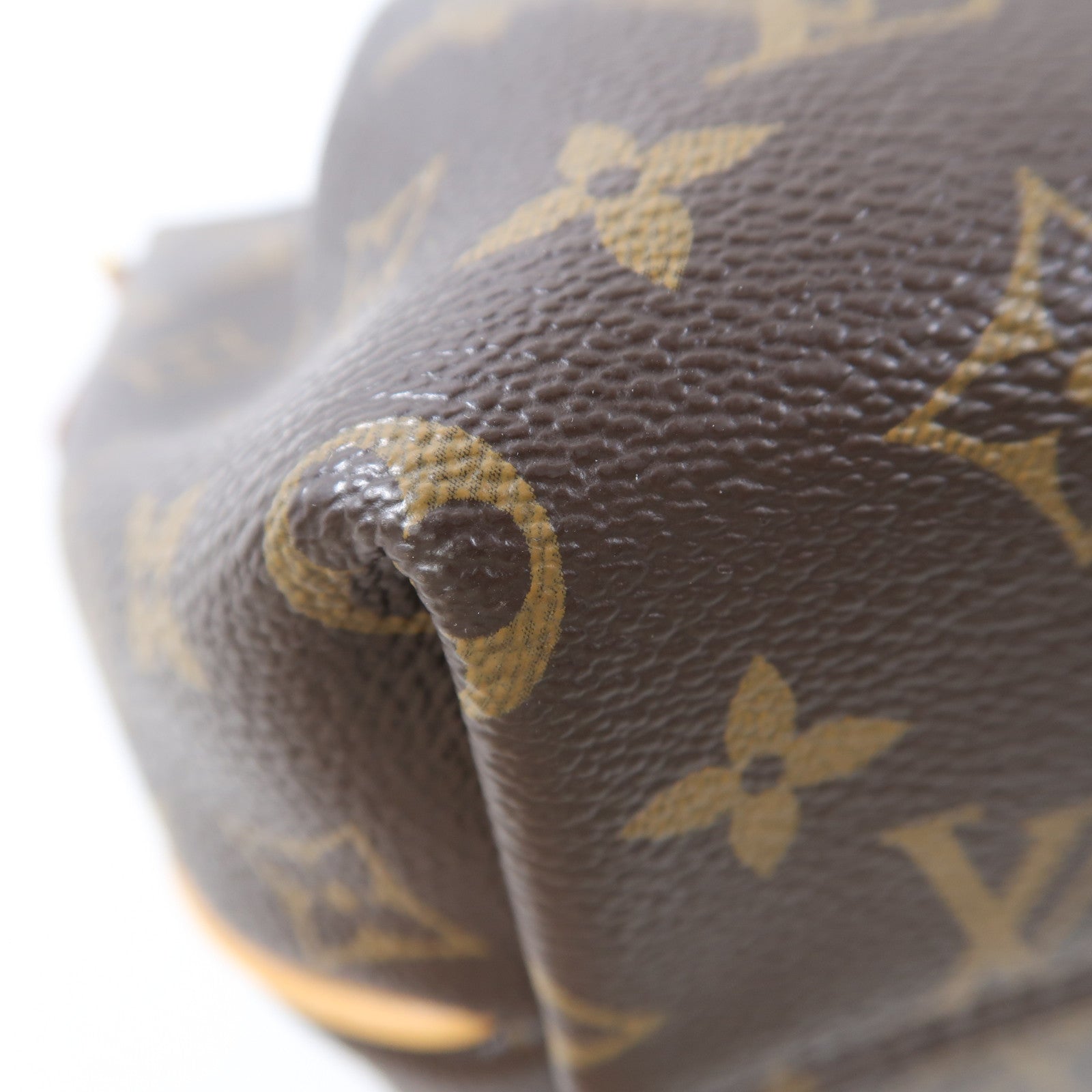 LOUIS VUITTON Monogram Turenne PM金扣手挽肩背兩用袋棕色