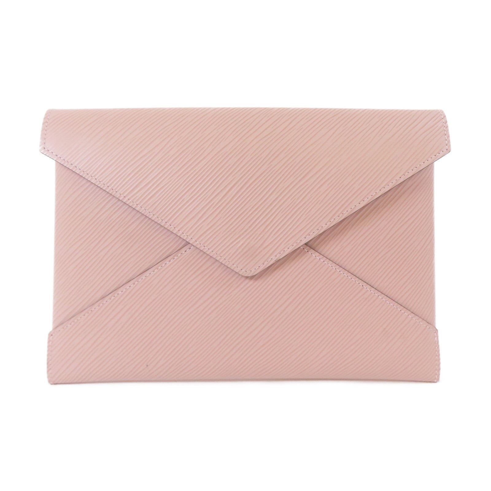 LOUIS VUITTON Epi Pochette Kirigami銀扣小袋粉紅色/紅色/深紅色