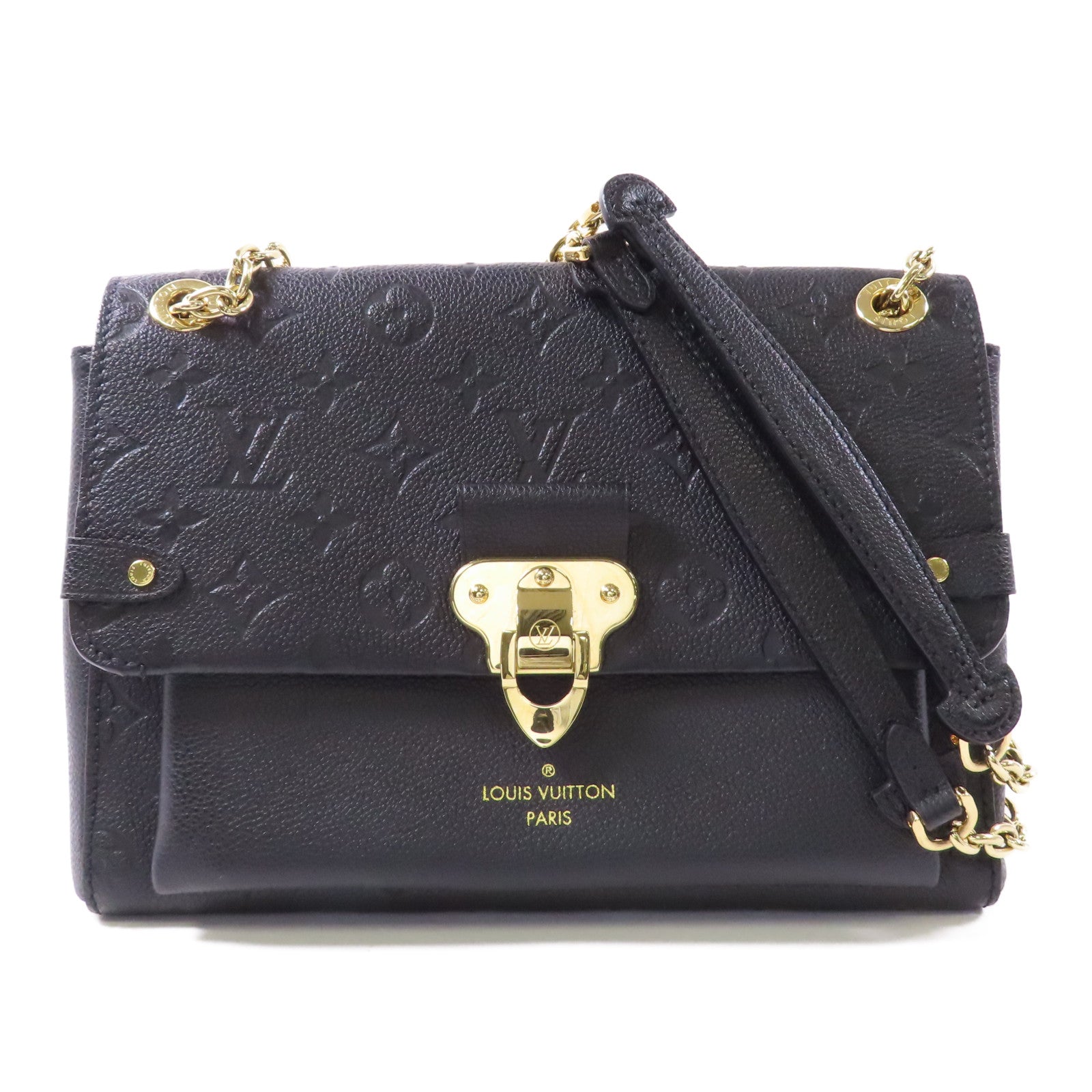 LOUIS VUITTON Monogram Empreinte Vavin PM金扣肩背袋