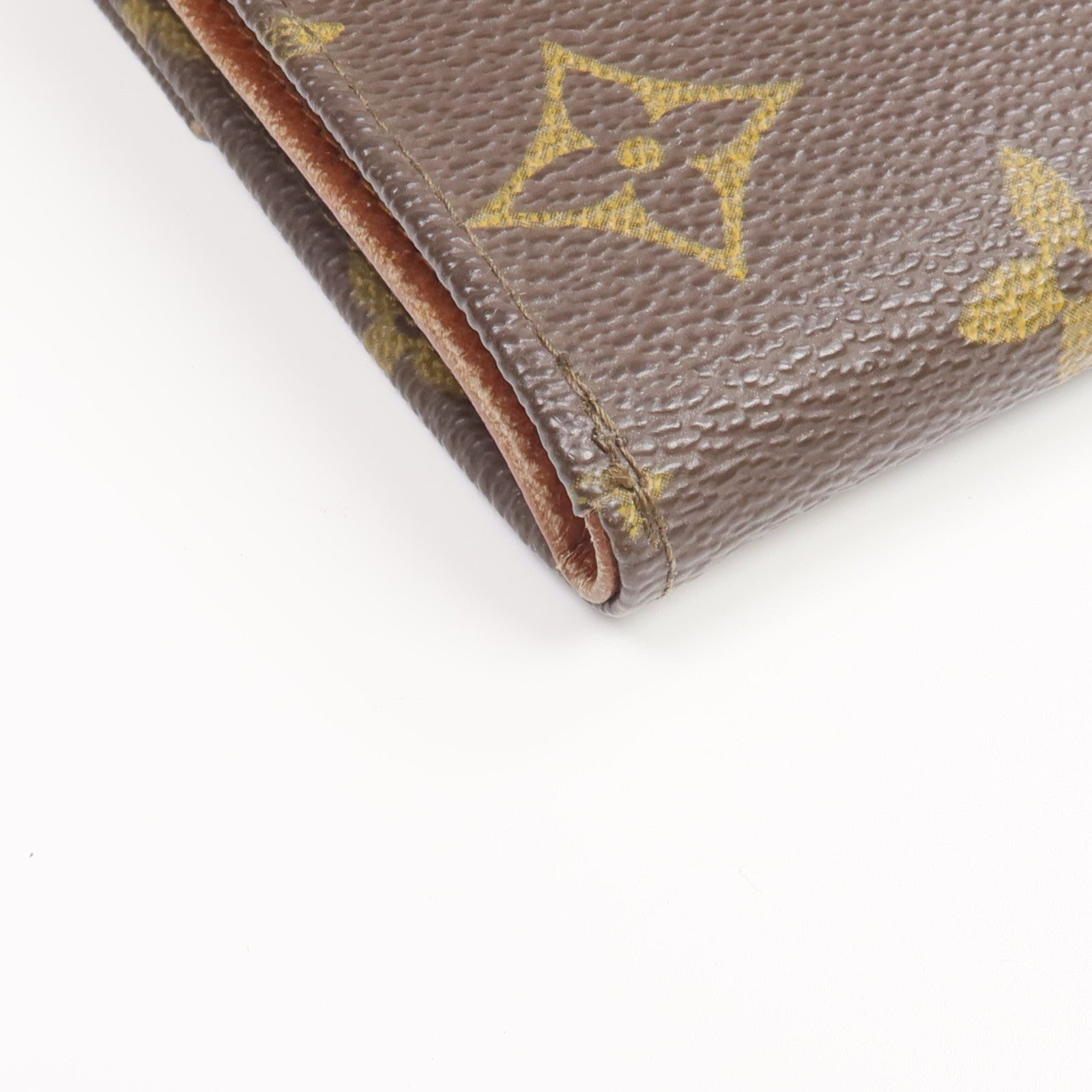 LOUIS VUITTON Monogram Porte Monnaie Carte Credit金扣錢包