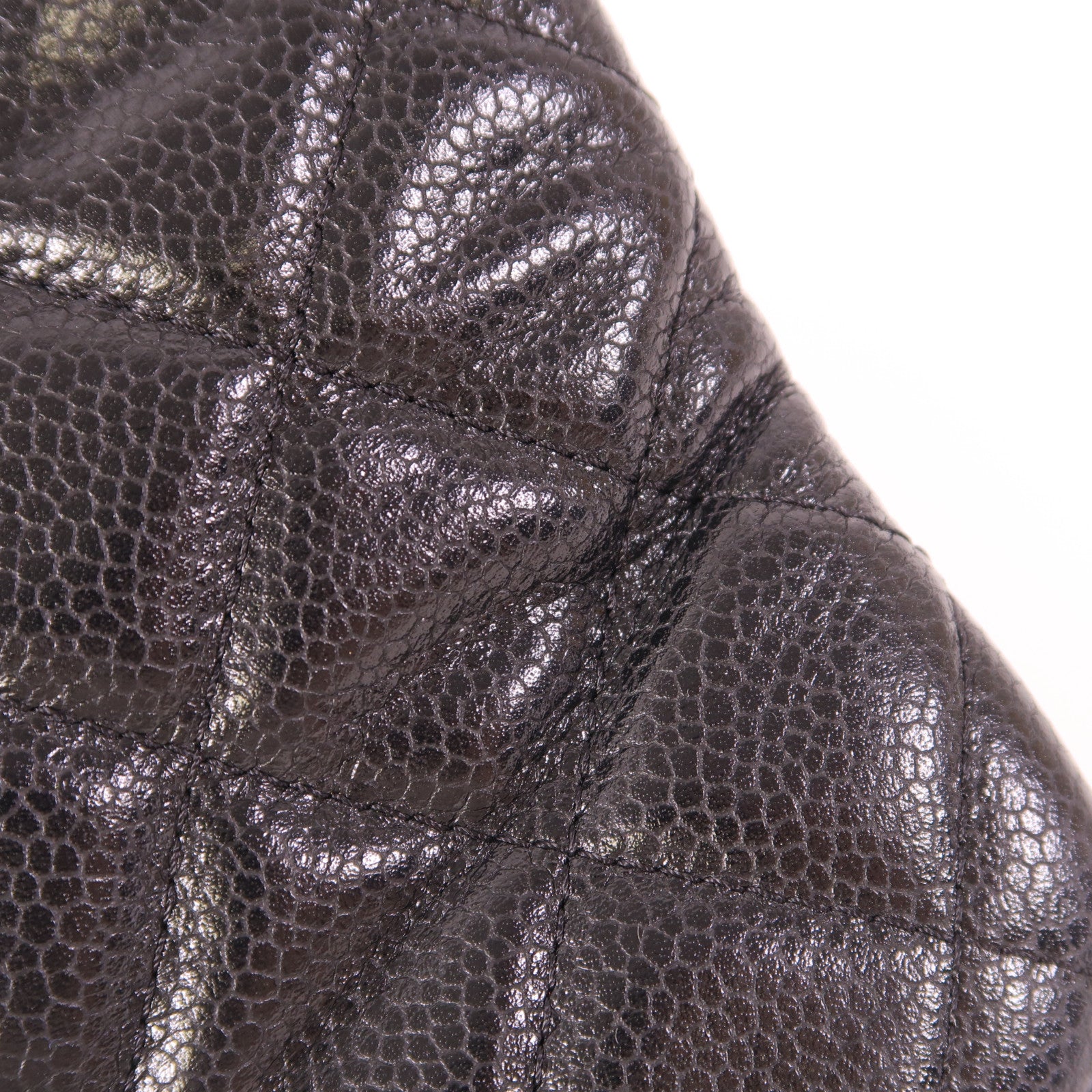 CHANEL 【激減優惠】牛皮皮革Classic Zipped Pouch銀扣手拿包