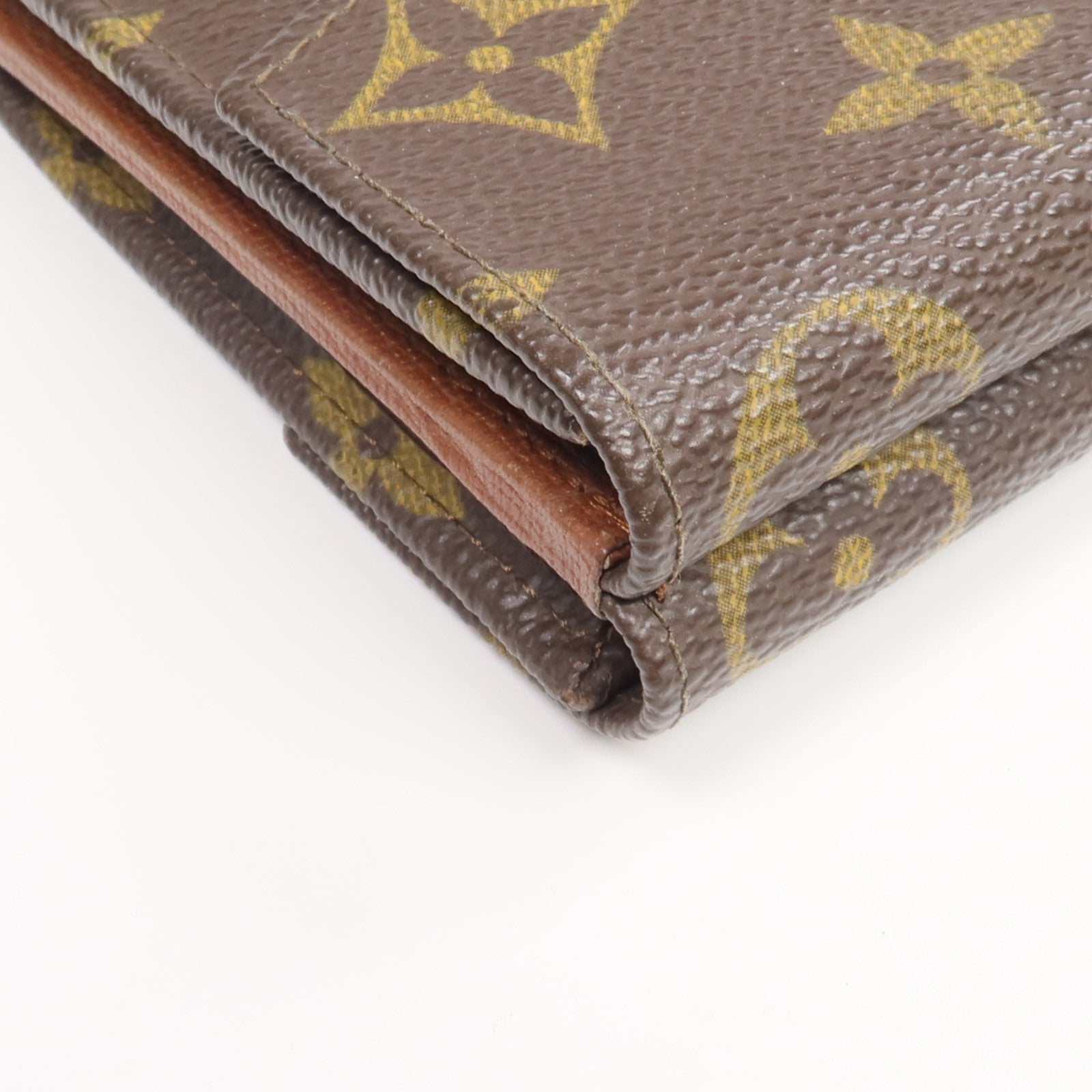 LOUIS VUITTON Monogram Porte Monnaie Carte Credit金扣錢包
