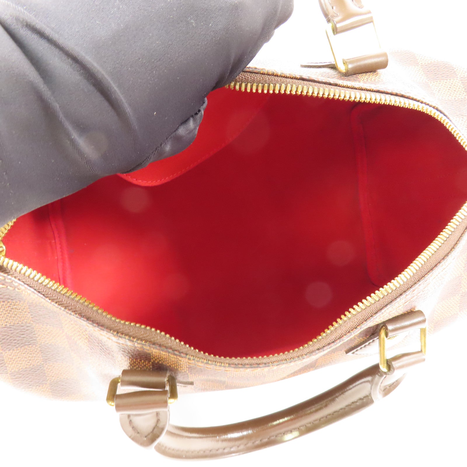 LOUIS VUITTON LV GHW Speedy 30 Handbag N41183 Damier Ebene Brown