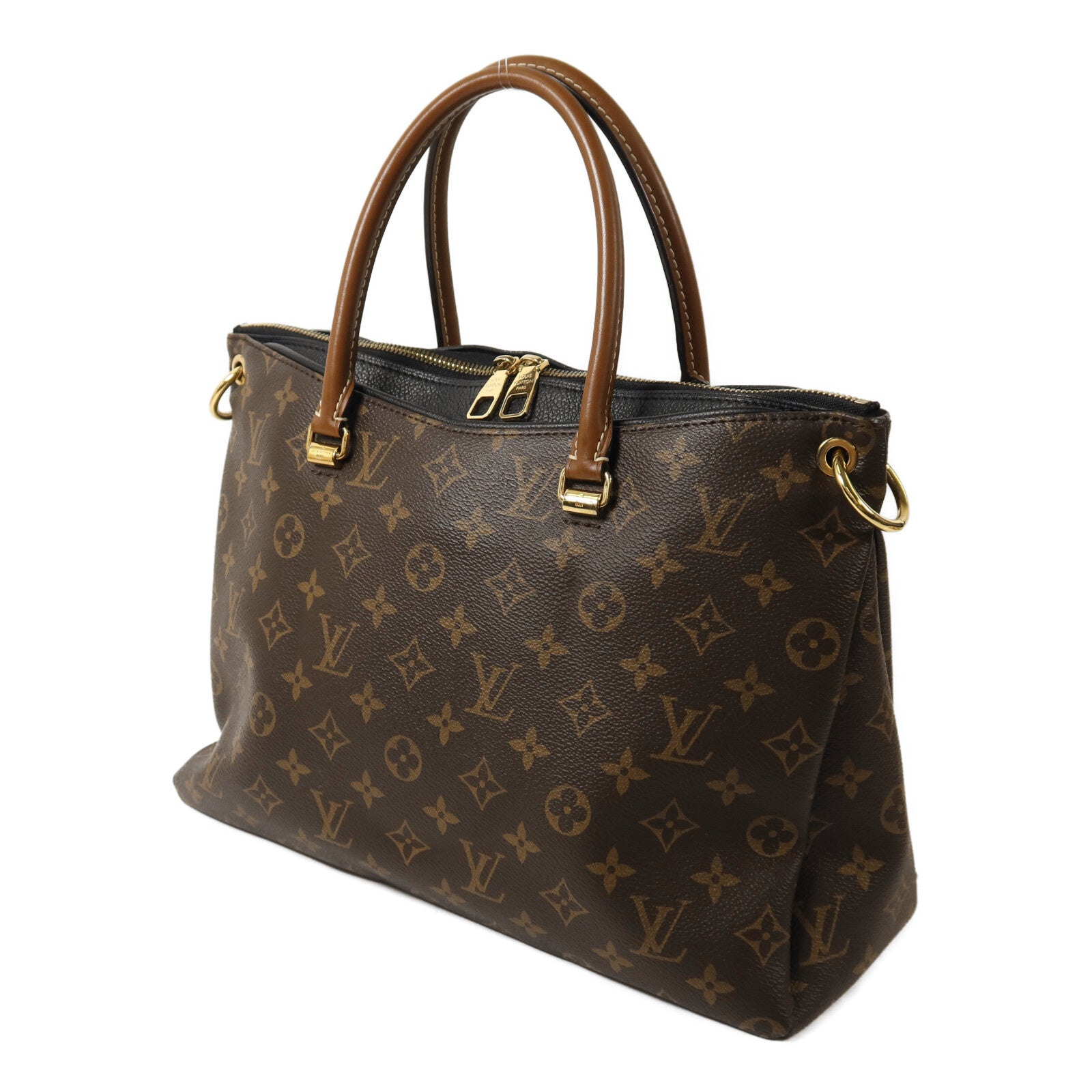 LOUIS VUITTON Monogram Palas MM金扣肩背袋