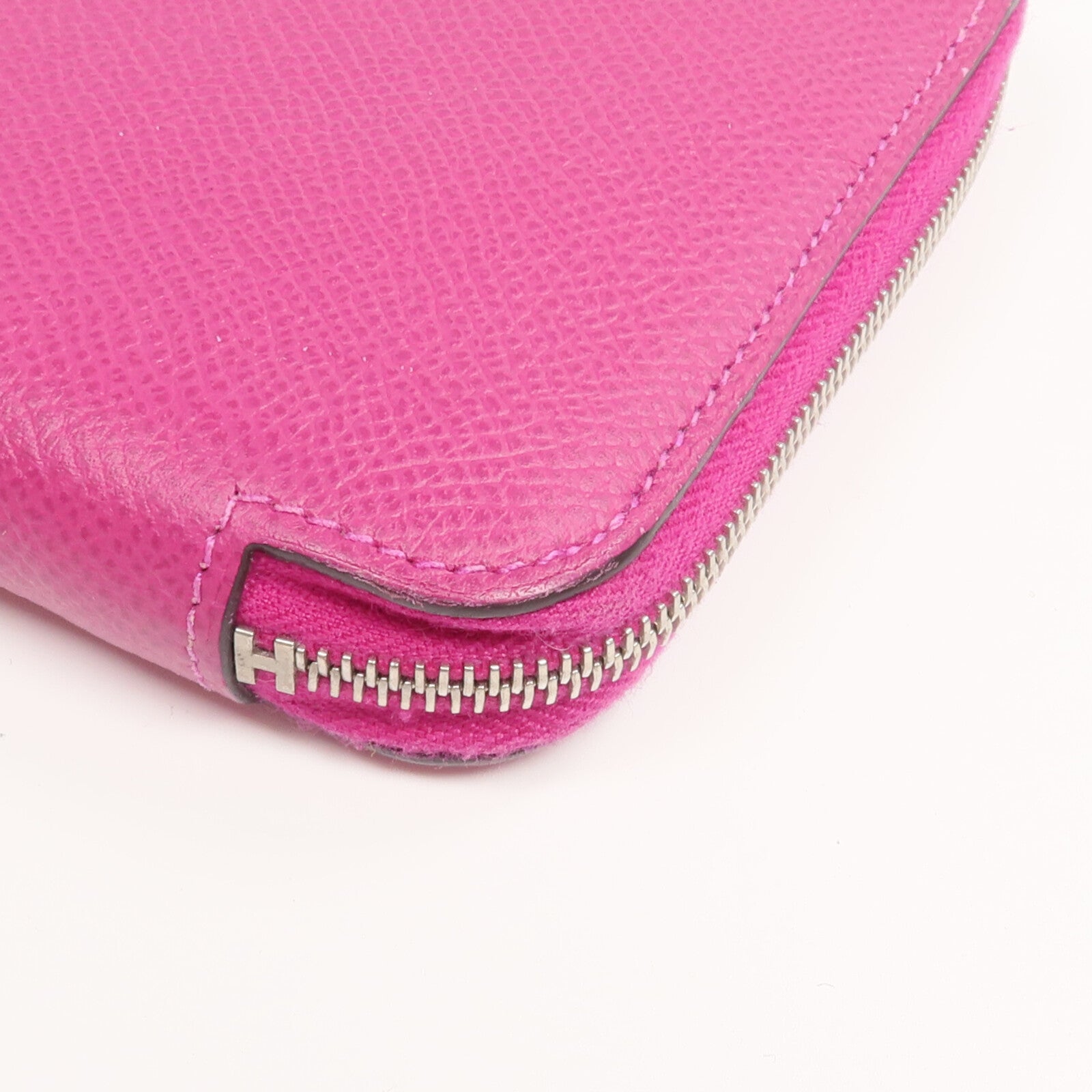 HERMES Epsom皮革Silk In Long Wallet長錢包Rose Pourpre