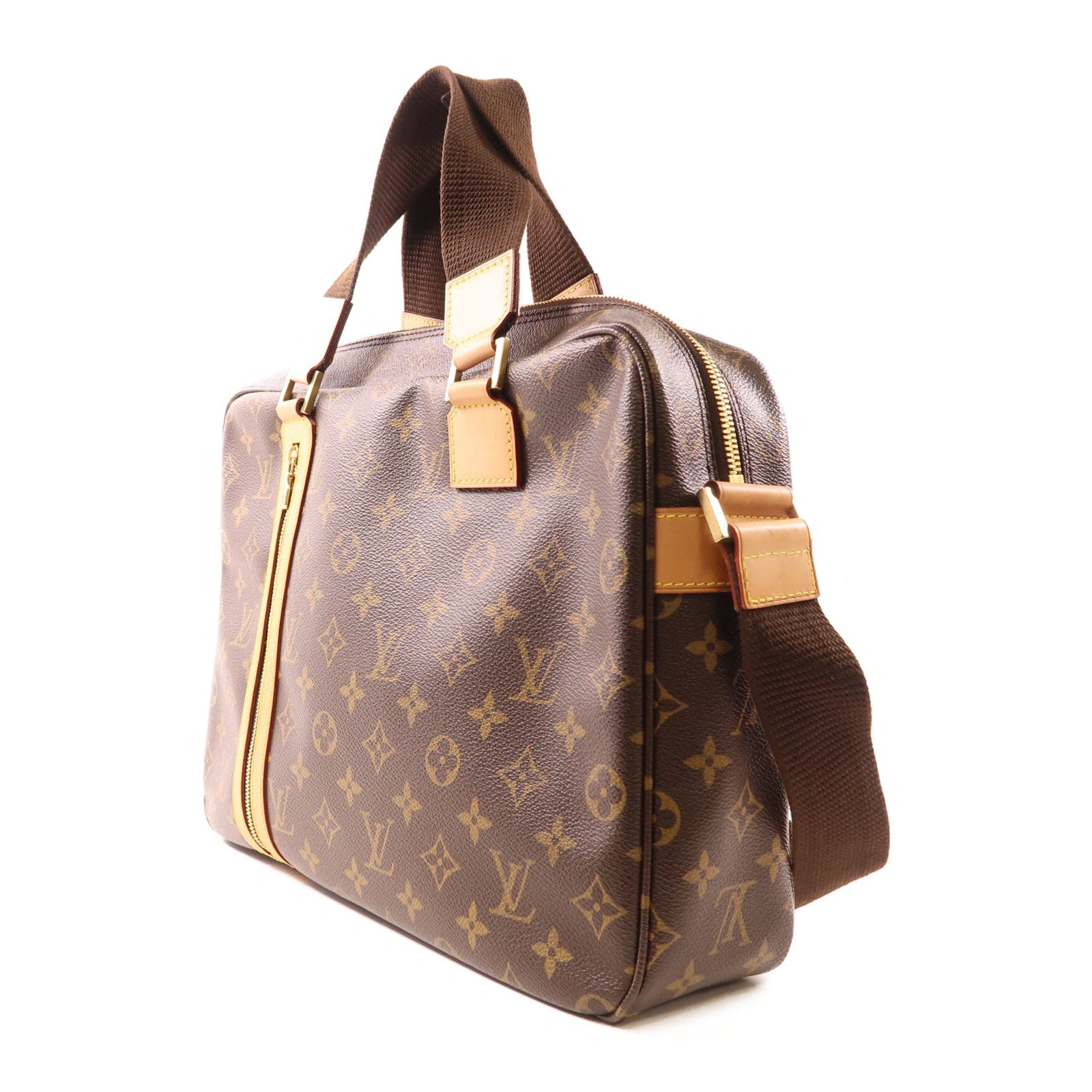 LOUIS VUITTON Monogram Sac Bosphore金扣手挽肩背兩用袋