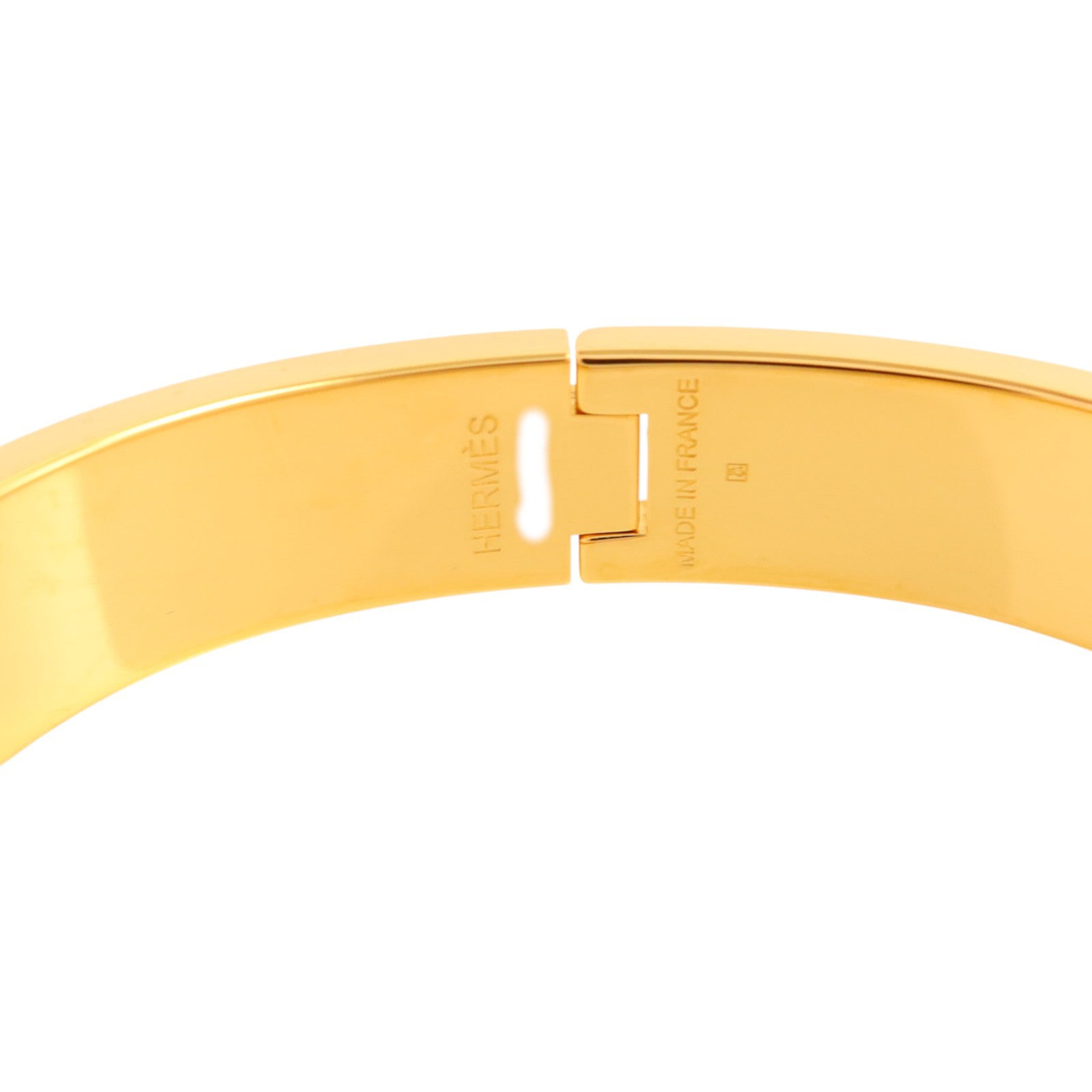 HERMES 金屬/琺瑯Armreif Clic H Bracelet金扣手鏈