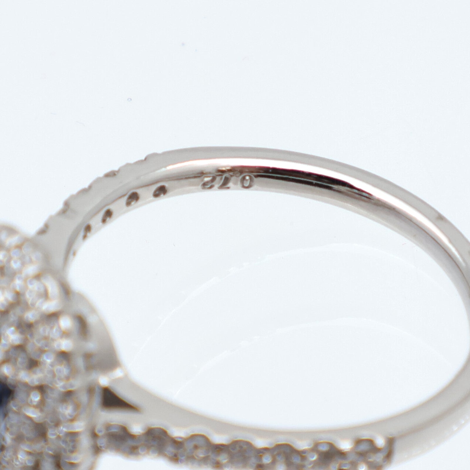 JEWELRY PT900鉑金Sapphire Diamond Ring藍寶石/鑽石戒指