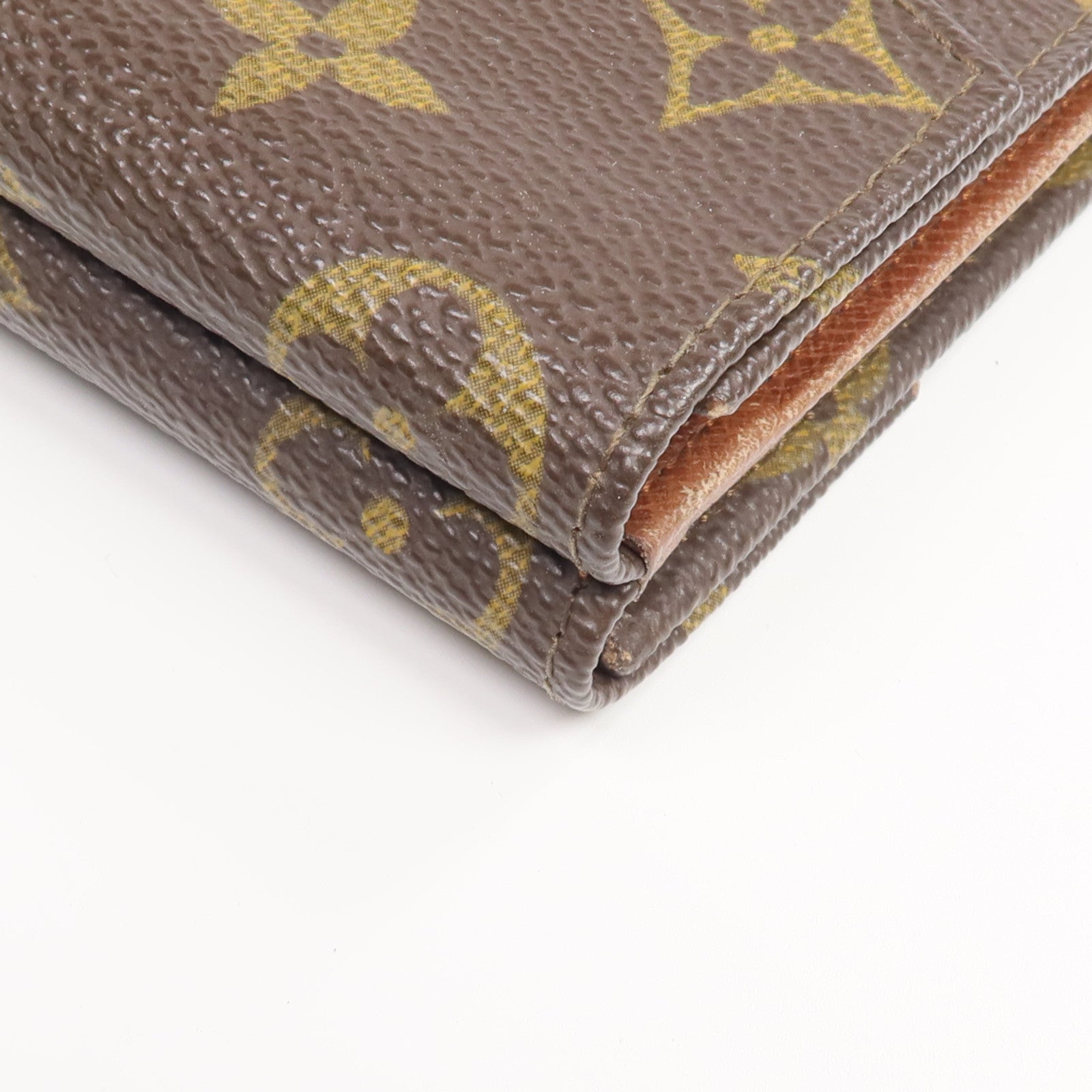 LOUIS VUITTON Monogram Porte Monnaie Carte Credit金扣錢包