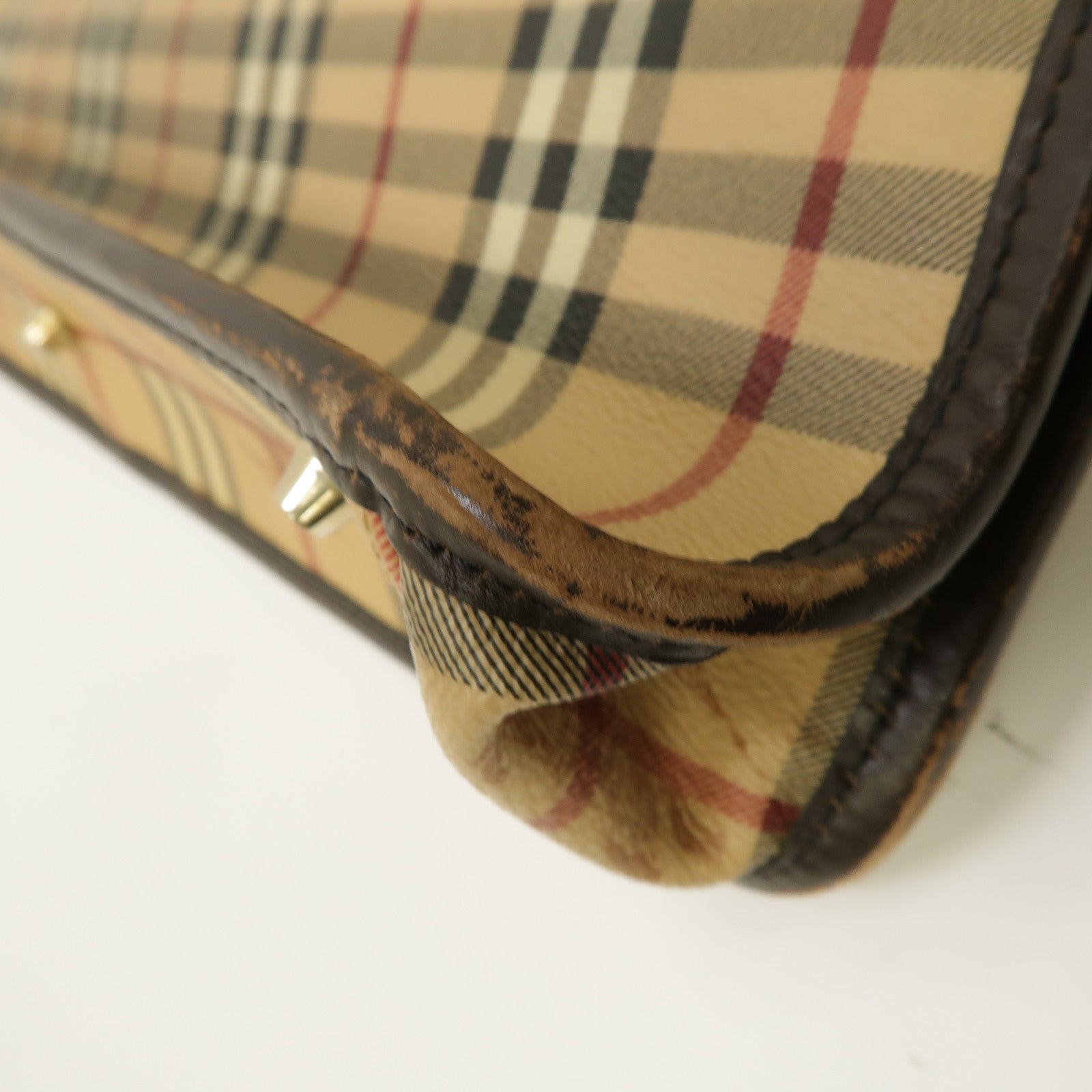 BURBERRY 塗層帆布Tote Bag金扣手挽袋米色