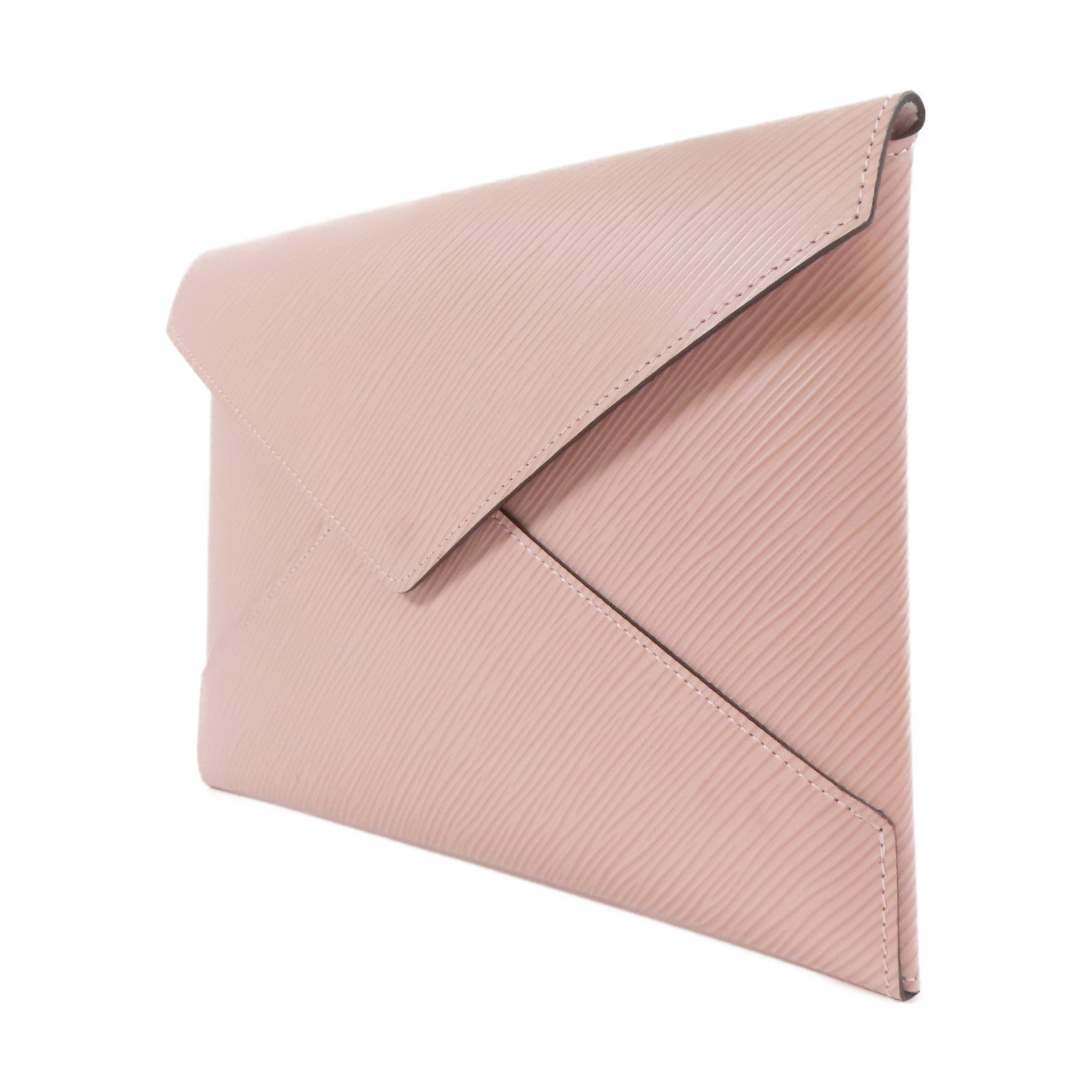 LOUIS VUITTON Epi Pochette Kirigami銀扣小袋粉紅色/紅色/深紅色