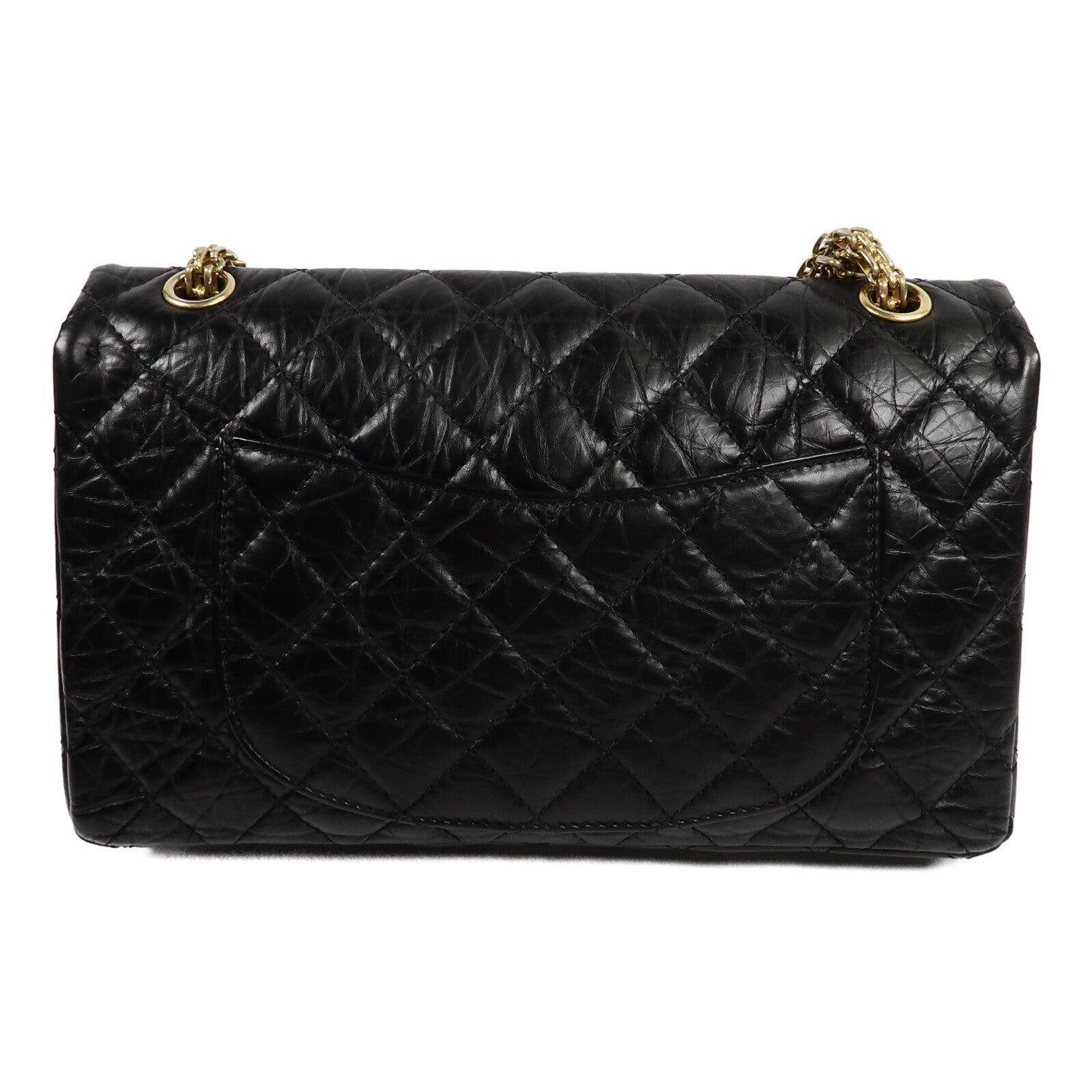 CHANEL 牛皮皮革2.55 Medium鏈帶肩背袋
