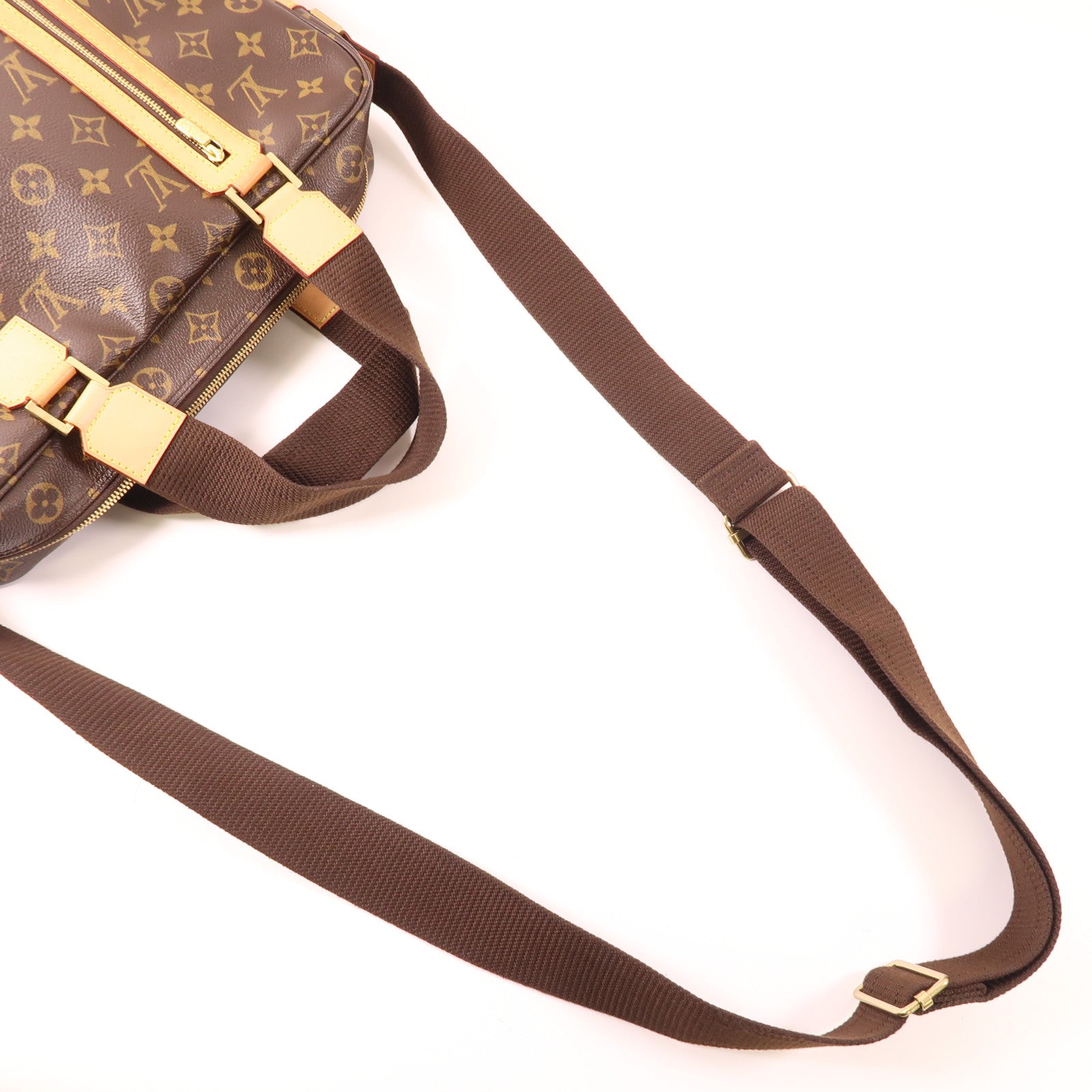 LOUIS VUITTON Monogram Sac Bosphore金扣手挽肩背兩用袋