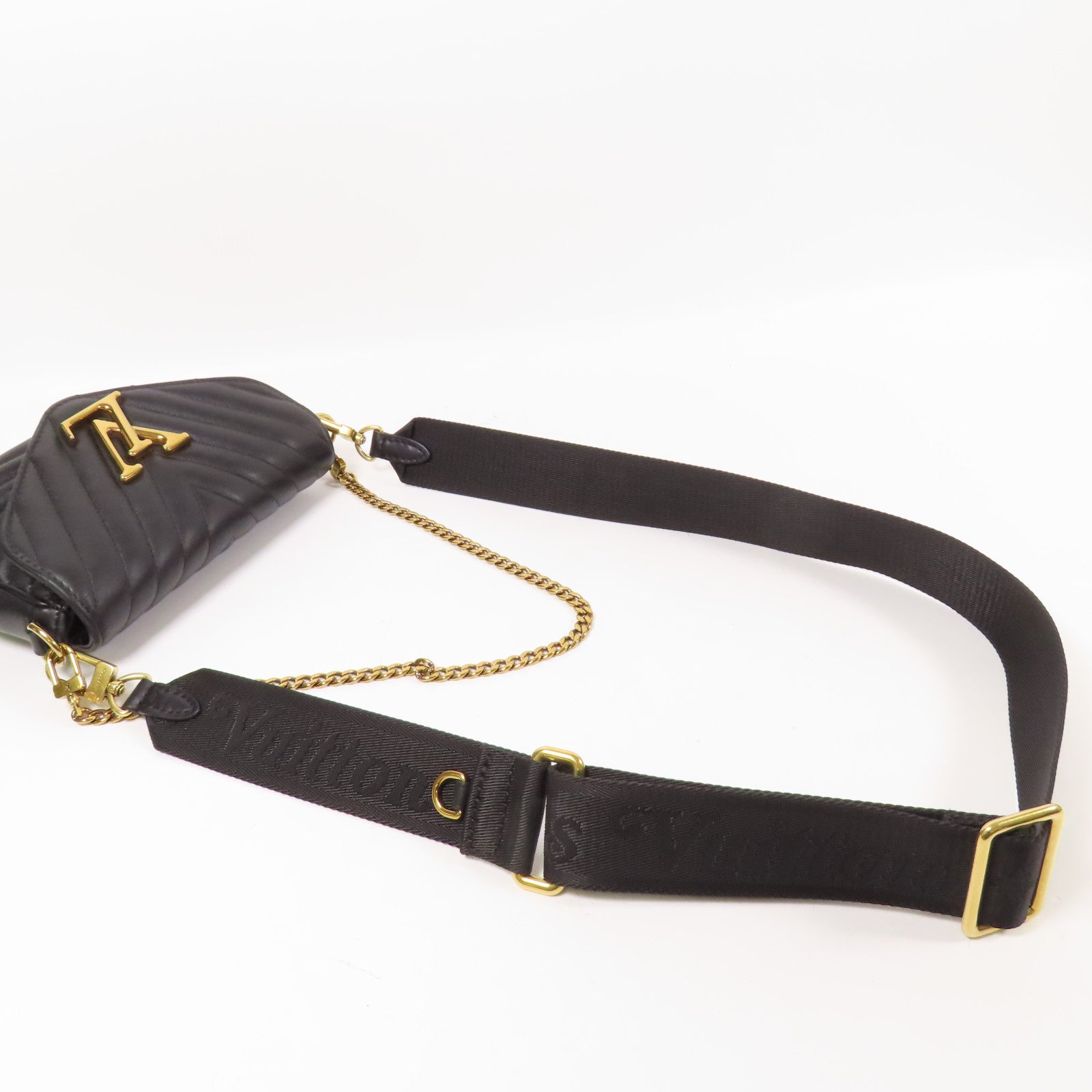 LOUIS VUITTON 牛皮皮革New Wave金扣手挽肩背兩用袋