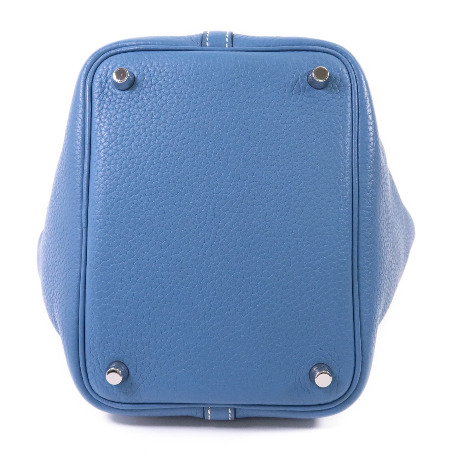 HERMES Clemence皮革Picotin PM銀扣手挽袋