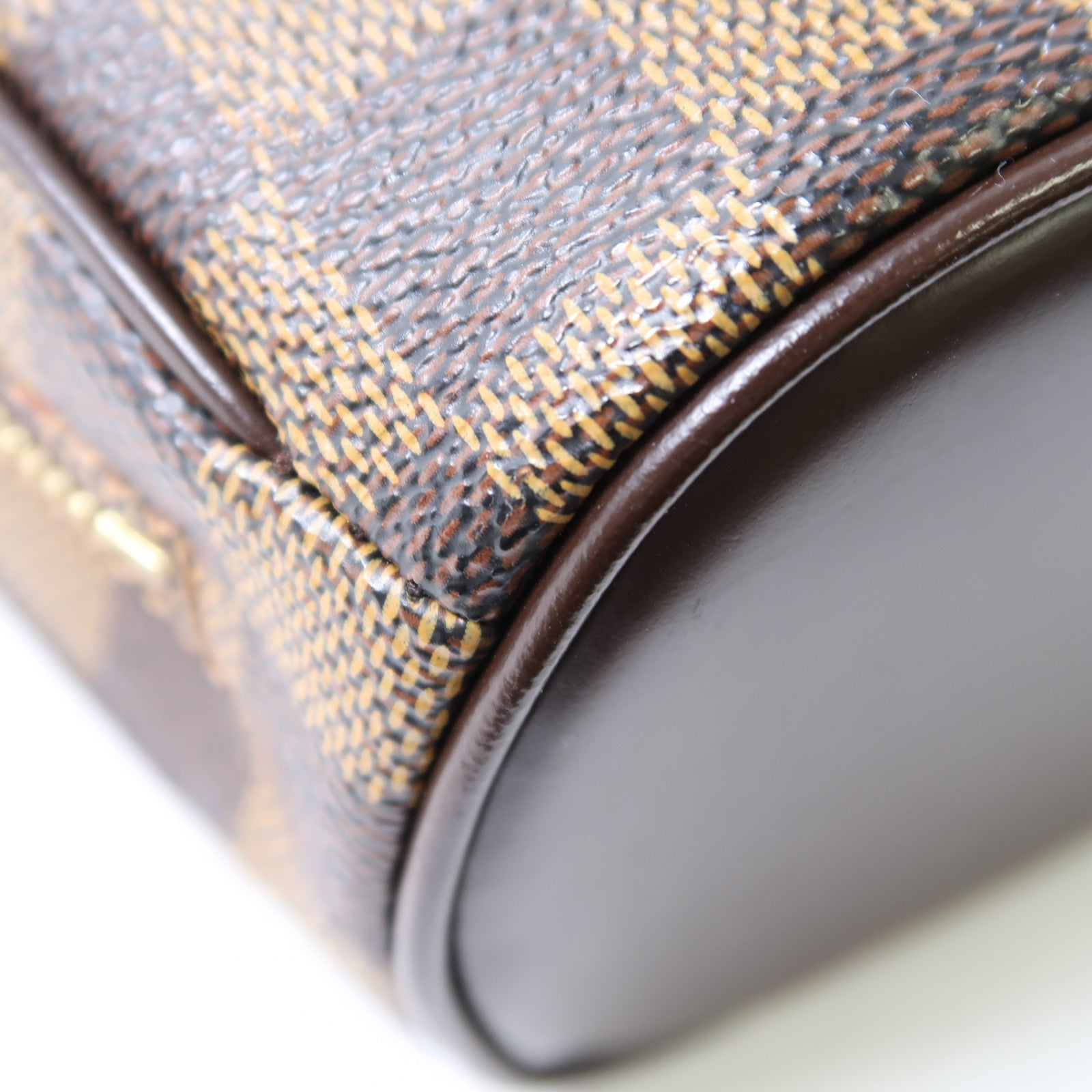 LOUIS VUITTON Damier Sarria Mini金扣手挽袋啡色