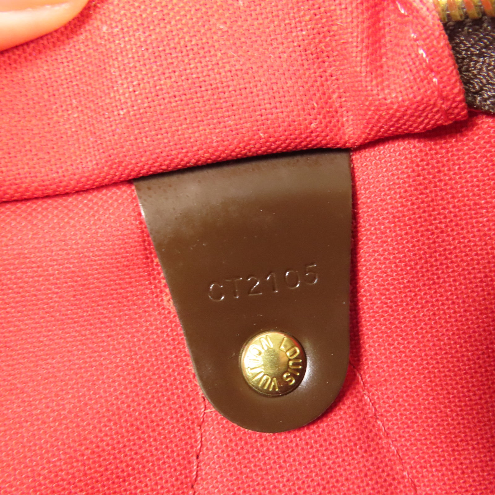 LOUIS VUITTON LV GHW Speedy 30 Handbag N41183 Damier Ebene Brown