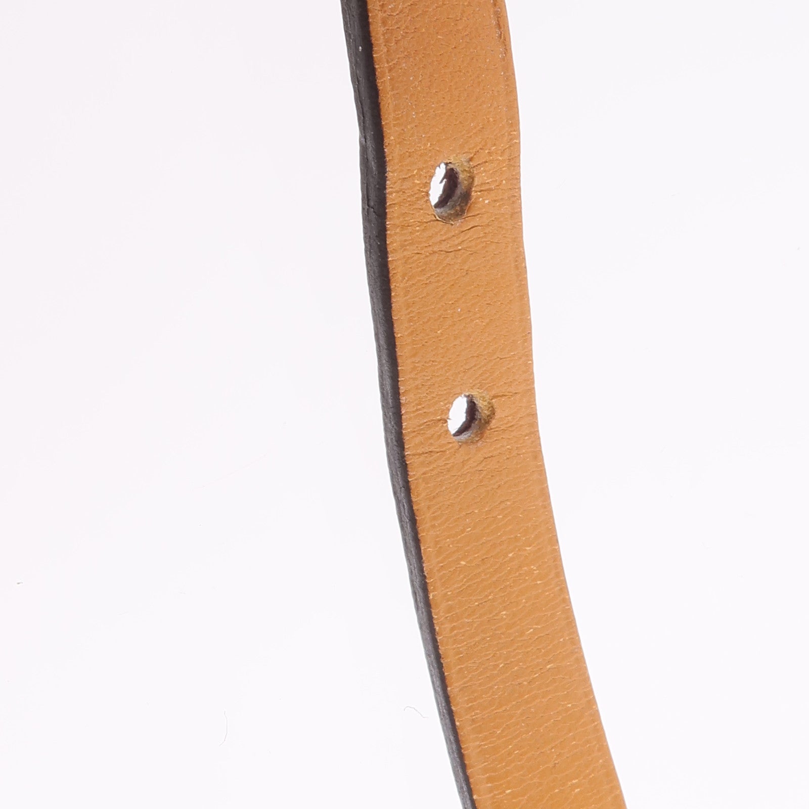 HERMES Swift皮革Behapi Triple Tour Bracelet手帶Rouge H/Fauve
