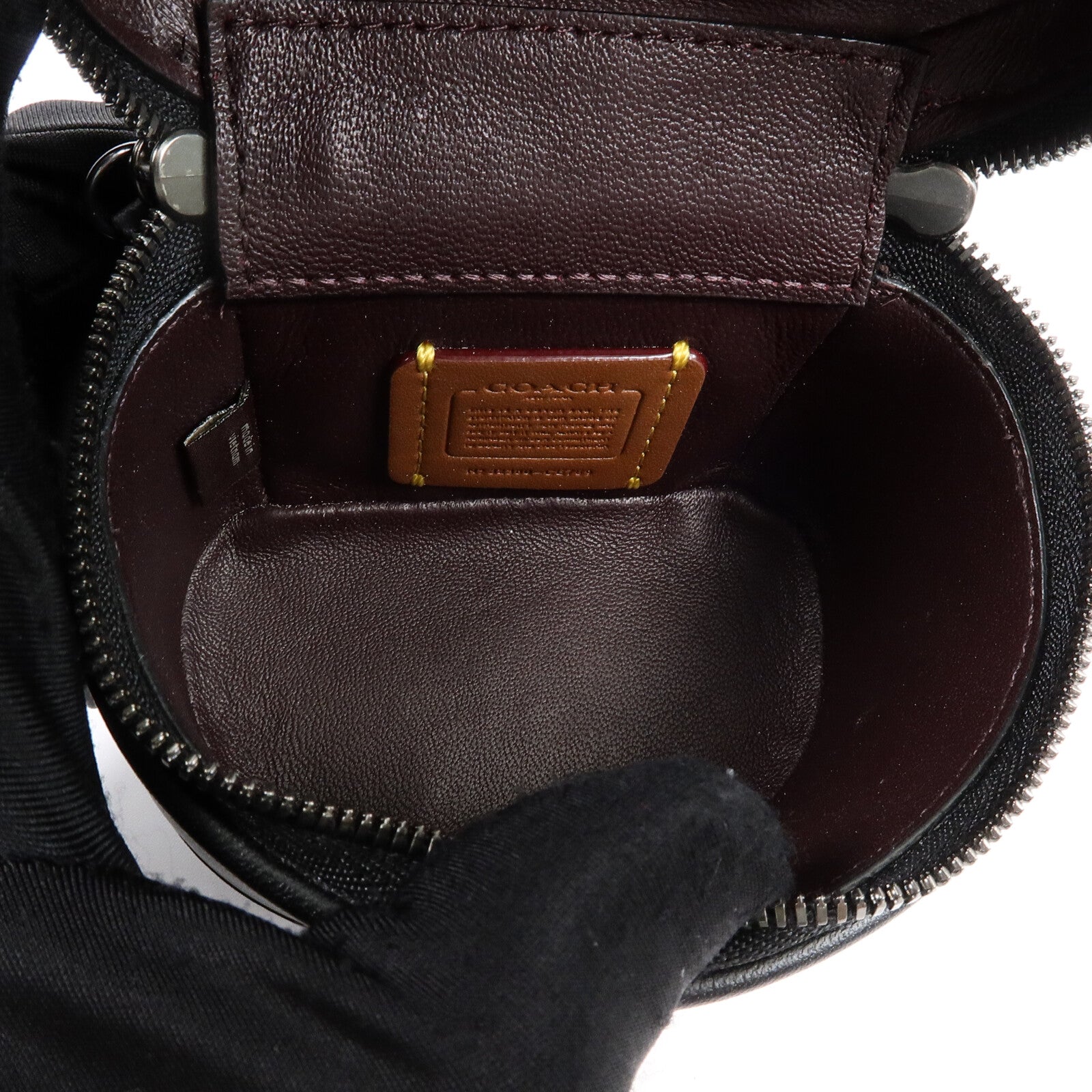 COACH 牛皮皮革Mini Trail 12手挽肩背兩用袋