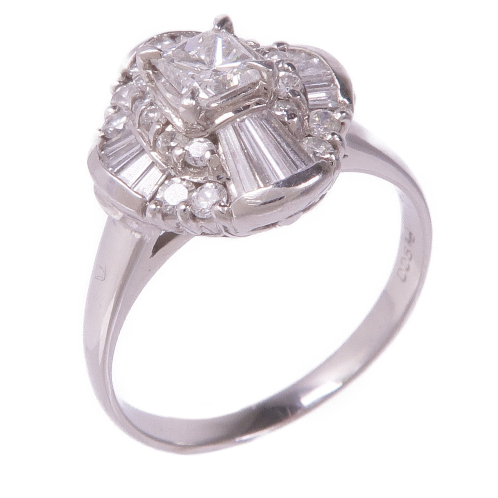 JEWELRY 【激減優惠】PT900鉑金Diamond Ring鑽石戒指US#6.25