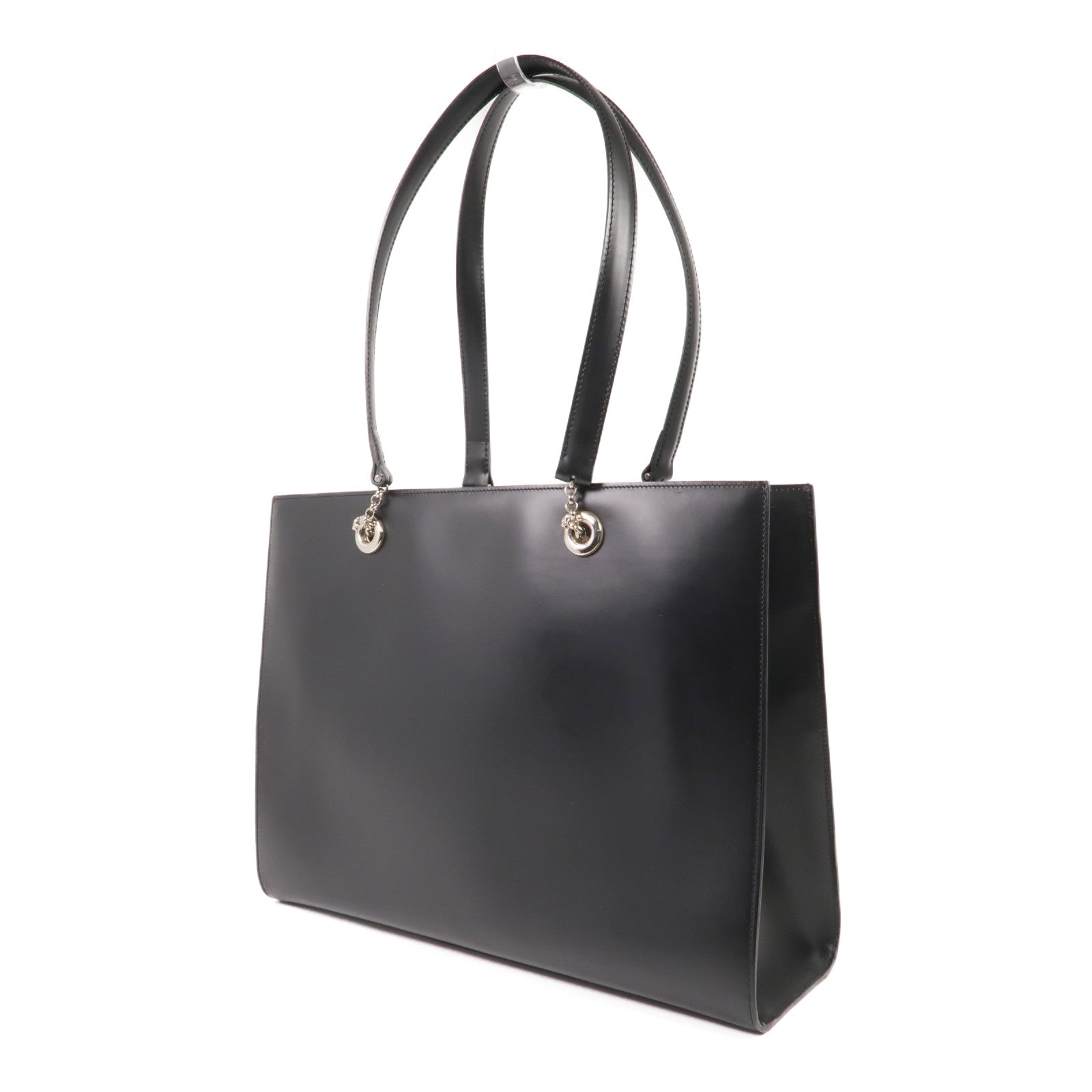 CARTIER 牛皮皮革Shoulder Tote銀扣肩背袋/手挽袋