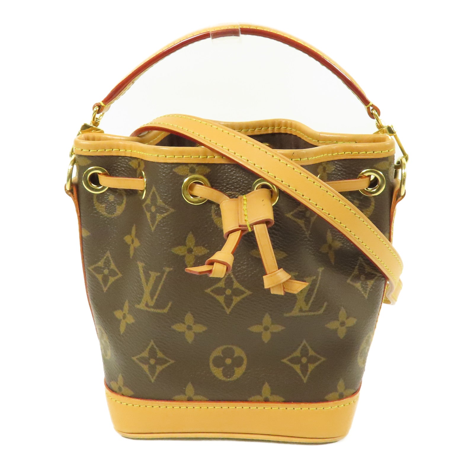 LOUIS VUITTON 【激減優惠】Monogram Nano Noe金扣手挽肩背兩用袋