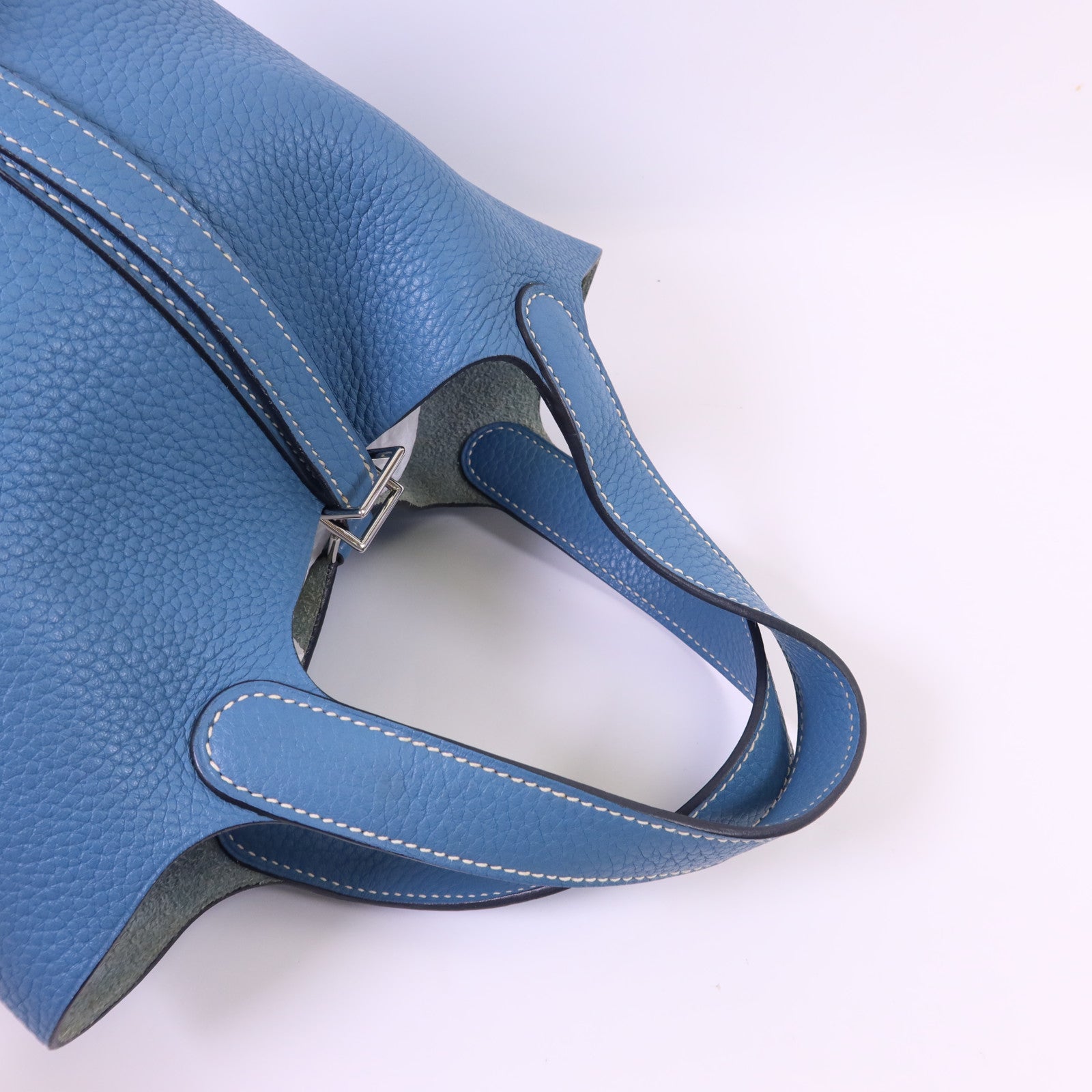 HERMES Clemence皮革Picotin PM銀扣手挽袋