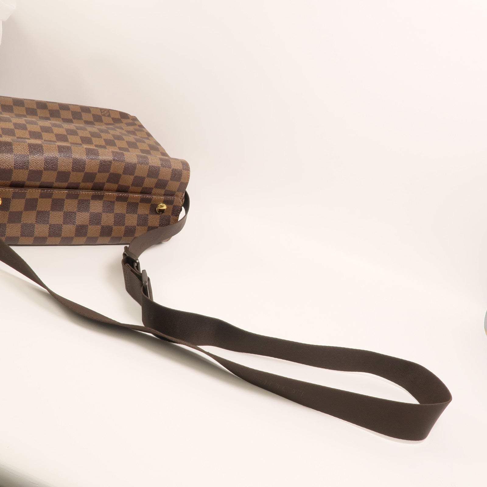 LOUIS VUITTON Damier Naviglio金扣肩背袋