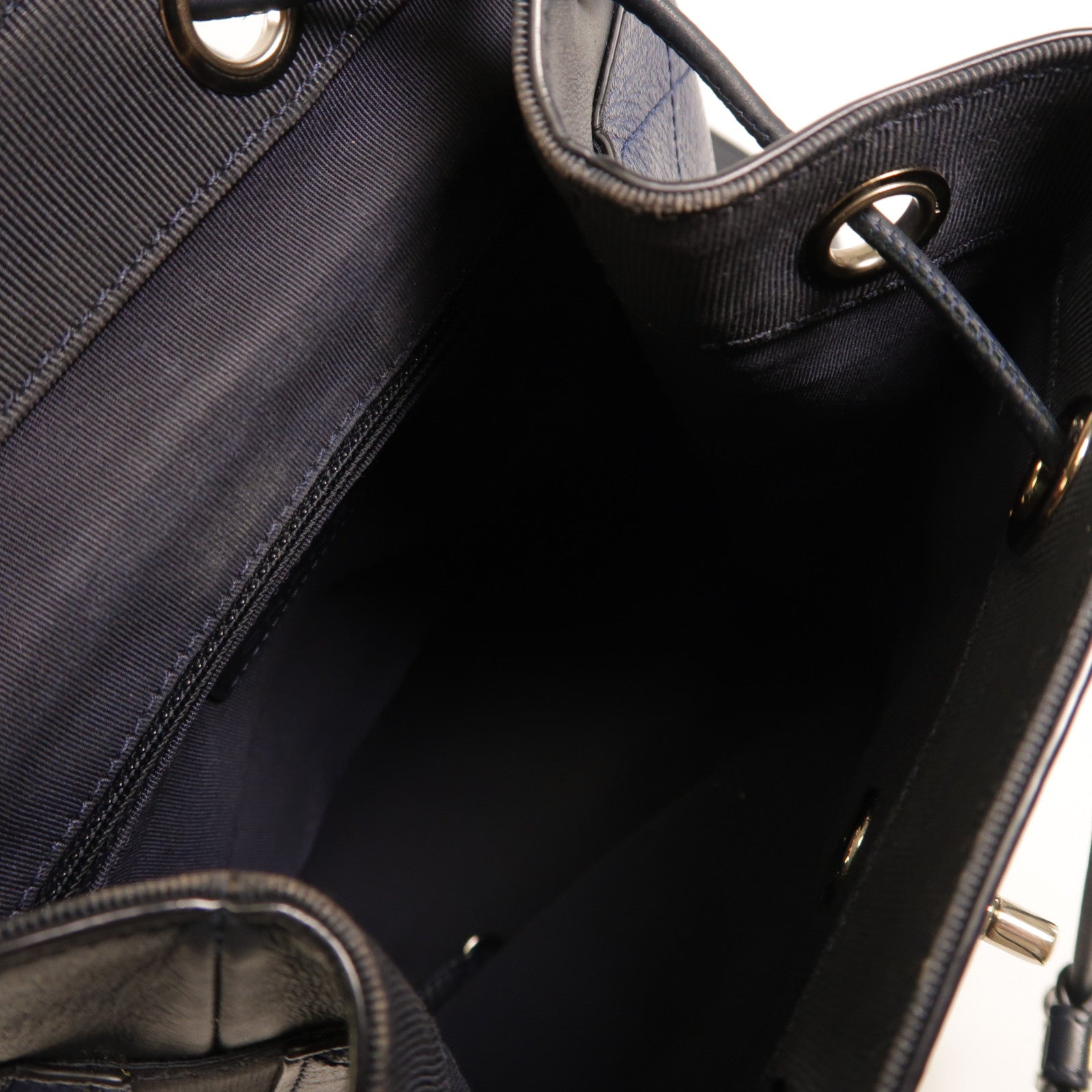 CHANEL 牛皮皮革Backpack銀扣背包