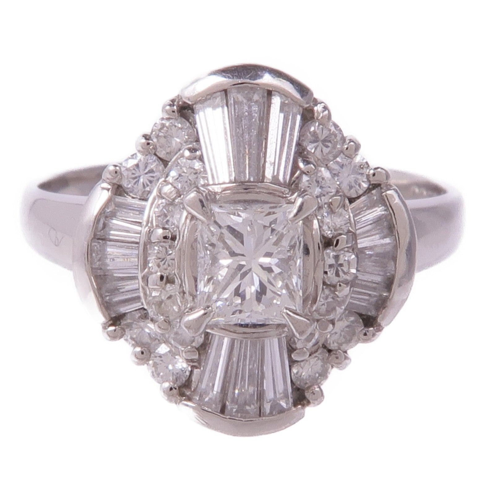 JEWELRY 【激減優惠】PT900鉑金Diamond Ring鑽石戒指US#6.25
