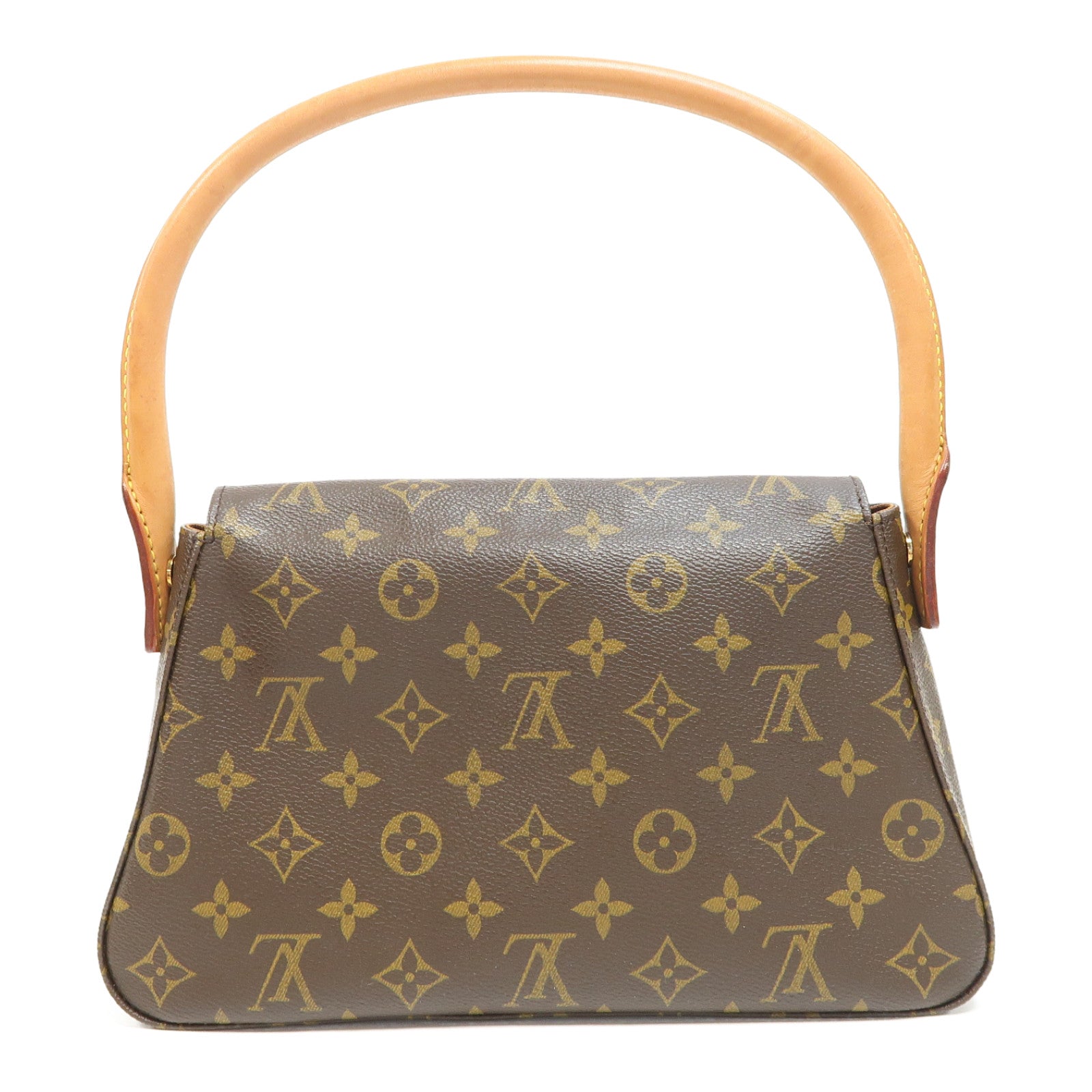 LOUIS VUITTON Monogram Mini Looping金扣肩背袋啡色