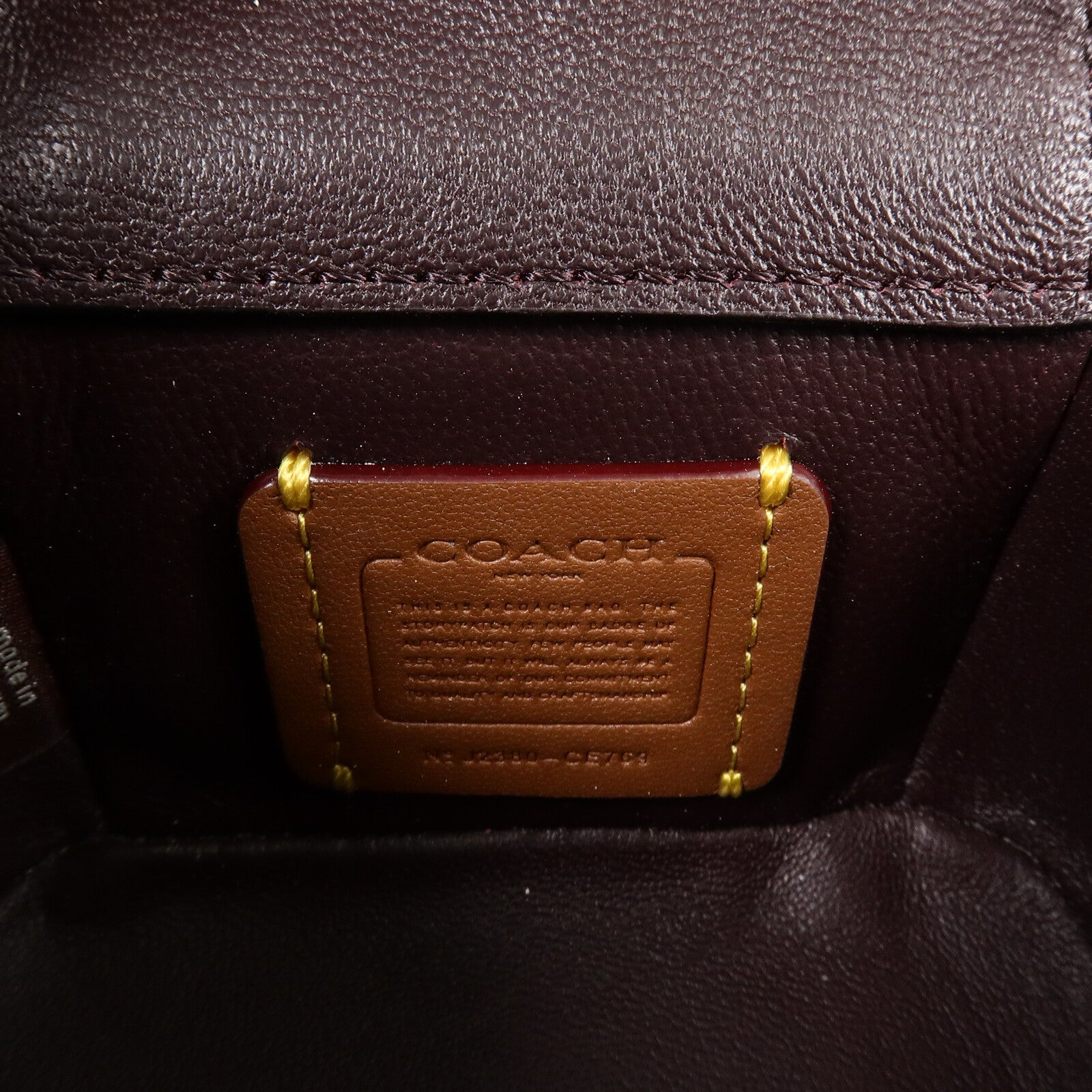 COACH 牛皮皮革Mini Trail 12手挽肩背兩用袋