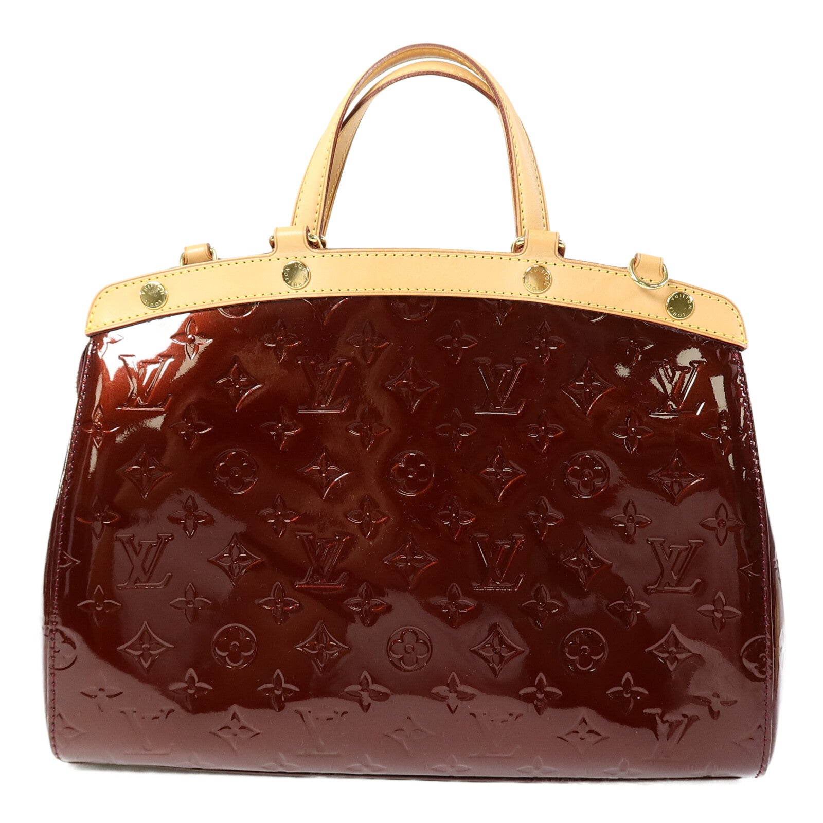 LOUIS VUITTON Vernis Brea MM金扣手挽肩背兩用袋