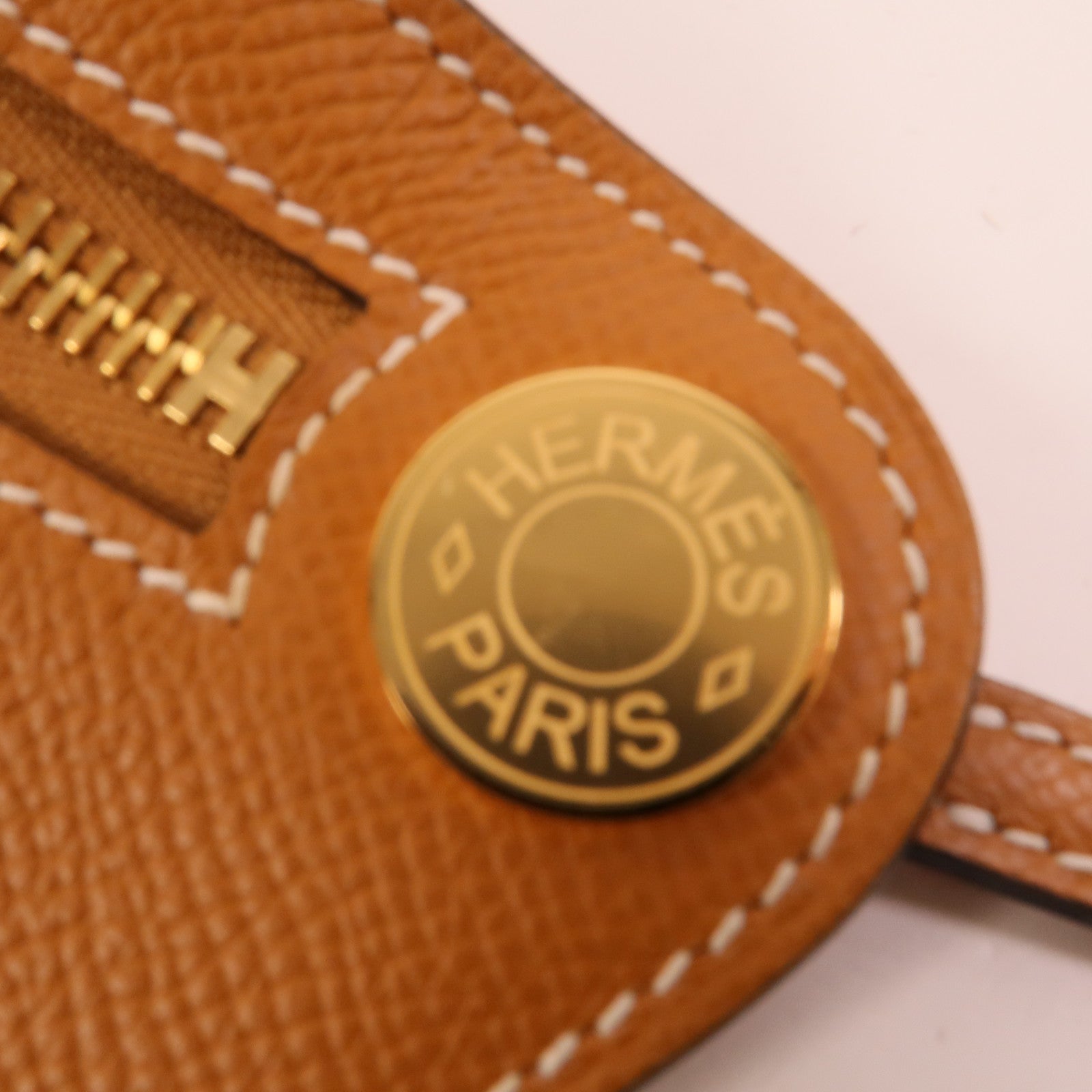 HERMES Epsom皮革Petite Course肩背袋Gold