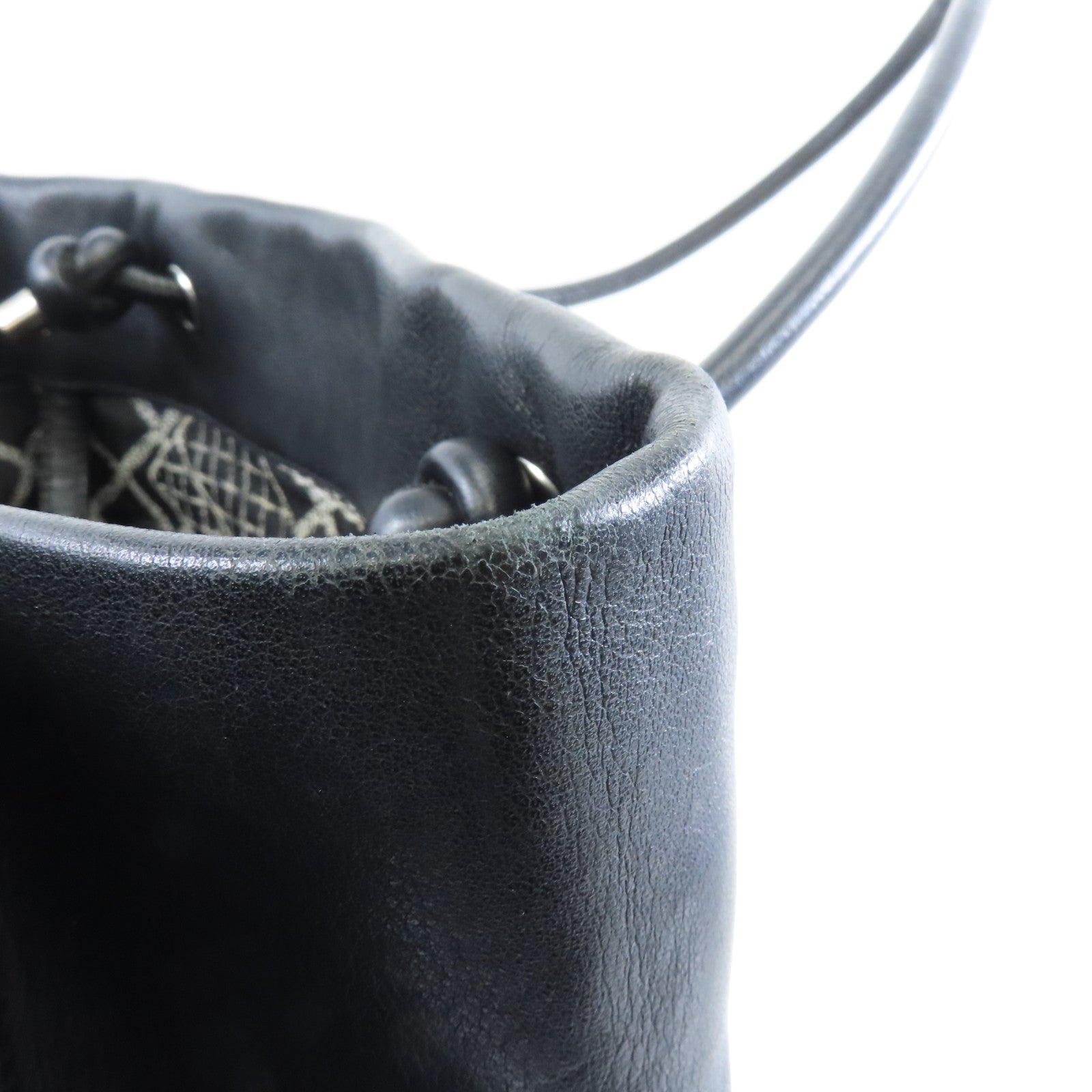 CHANEL 牛皮皮革Tote Bag銀扣手挽袋黑色