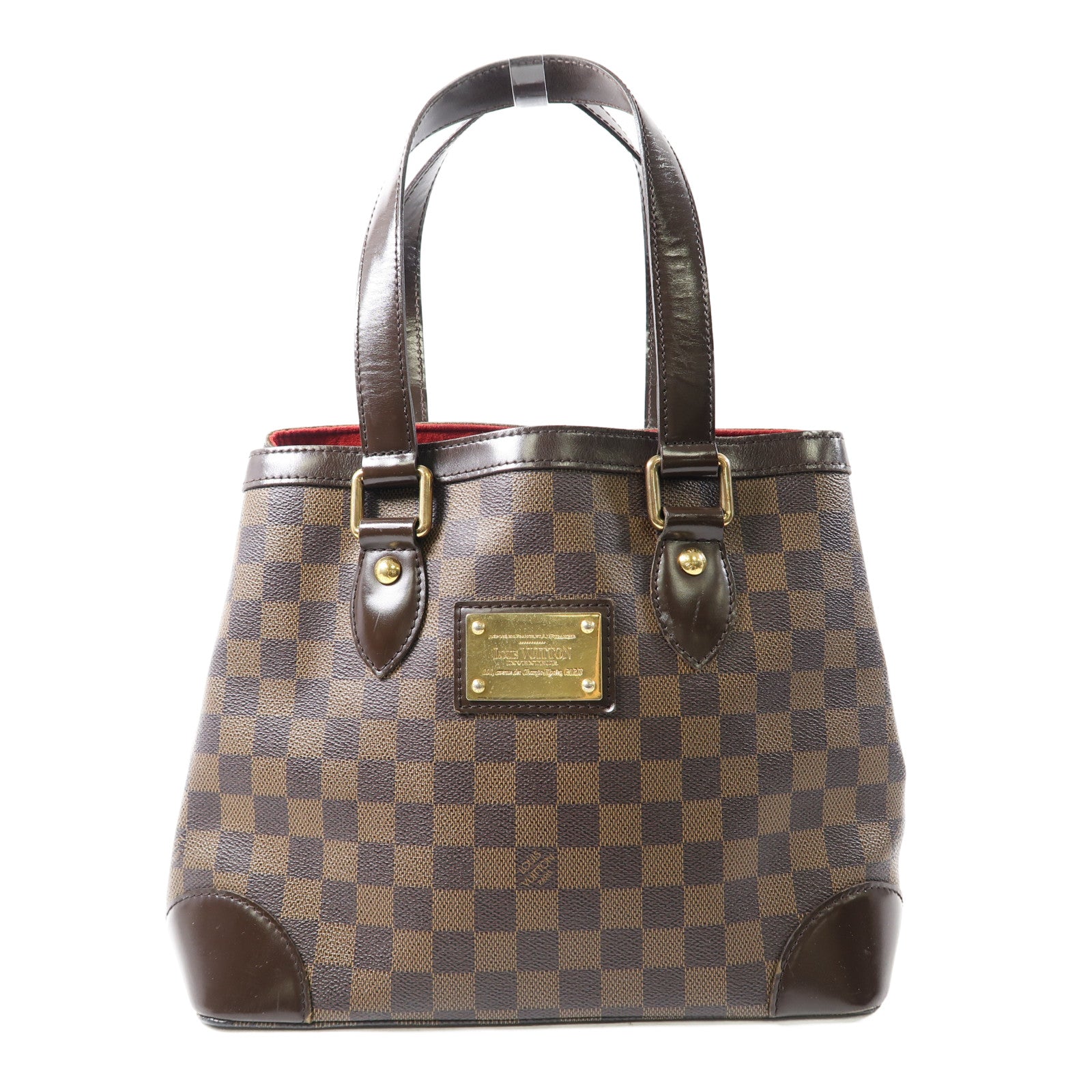 LOUIS VUITTON 【激減優惠】Damier Hampstead PM金扣手挽袋啡色