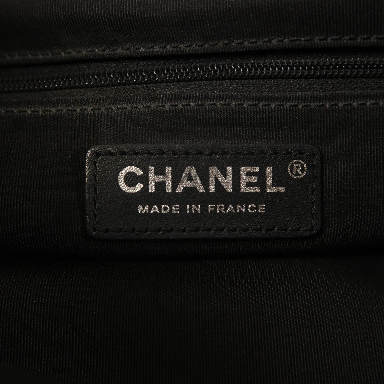 CHANEL 牛皮皮革2 Way Shoulder銀扣手挽肩背兩用袋黑色