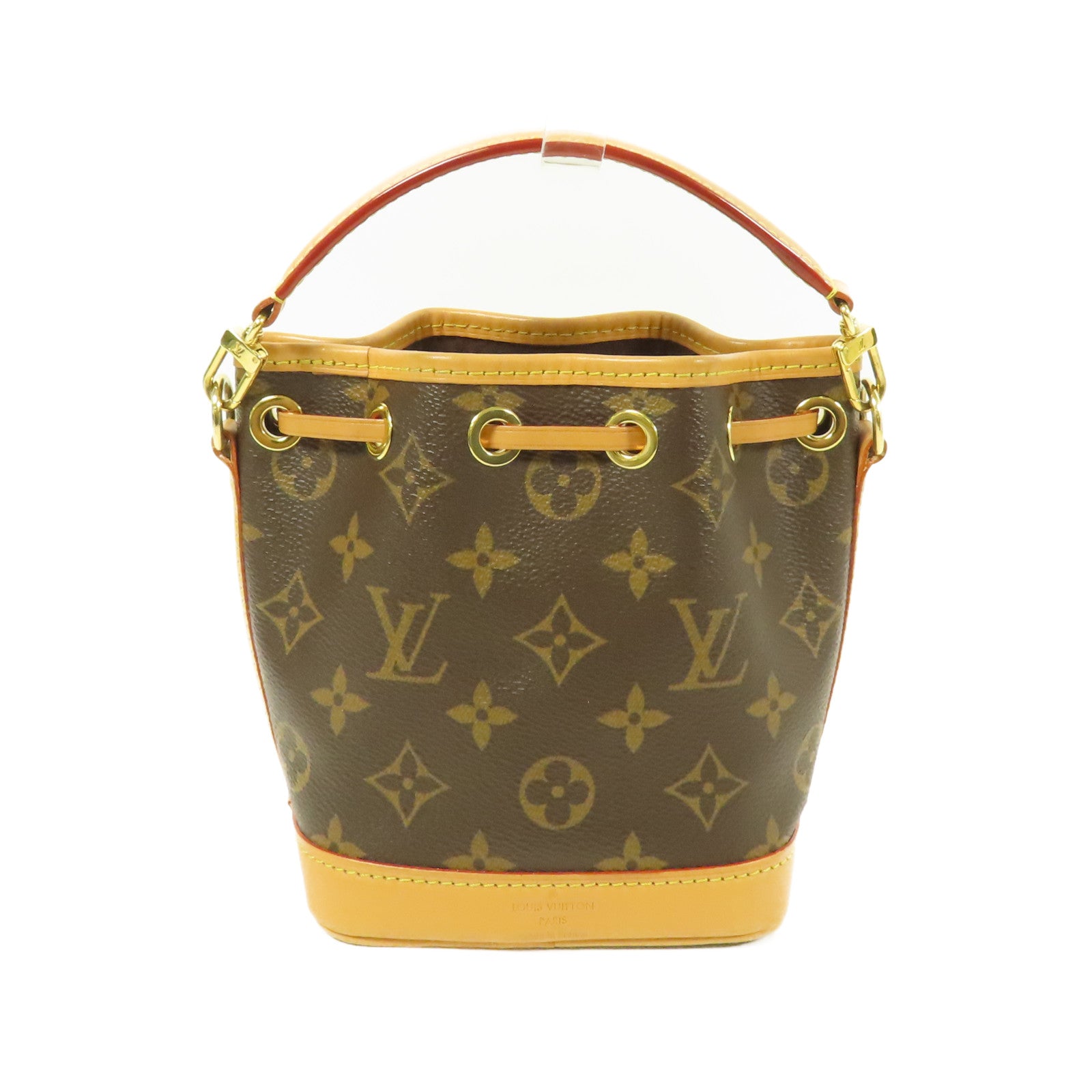 LOUIS VUITTON Monogram Nano Noe金扣手挽肩背兩用袋