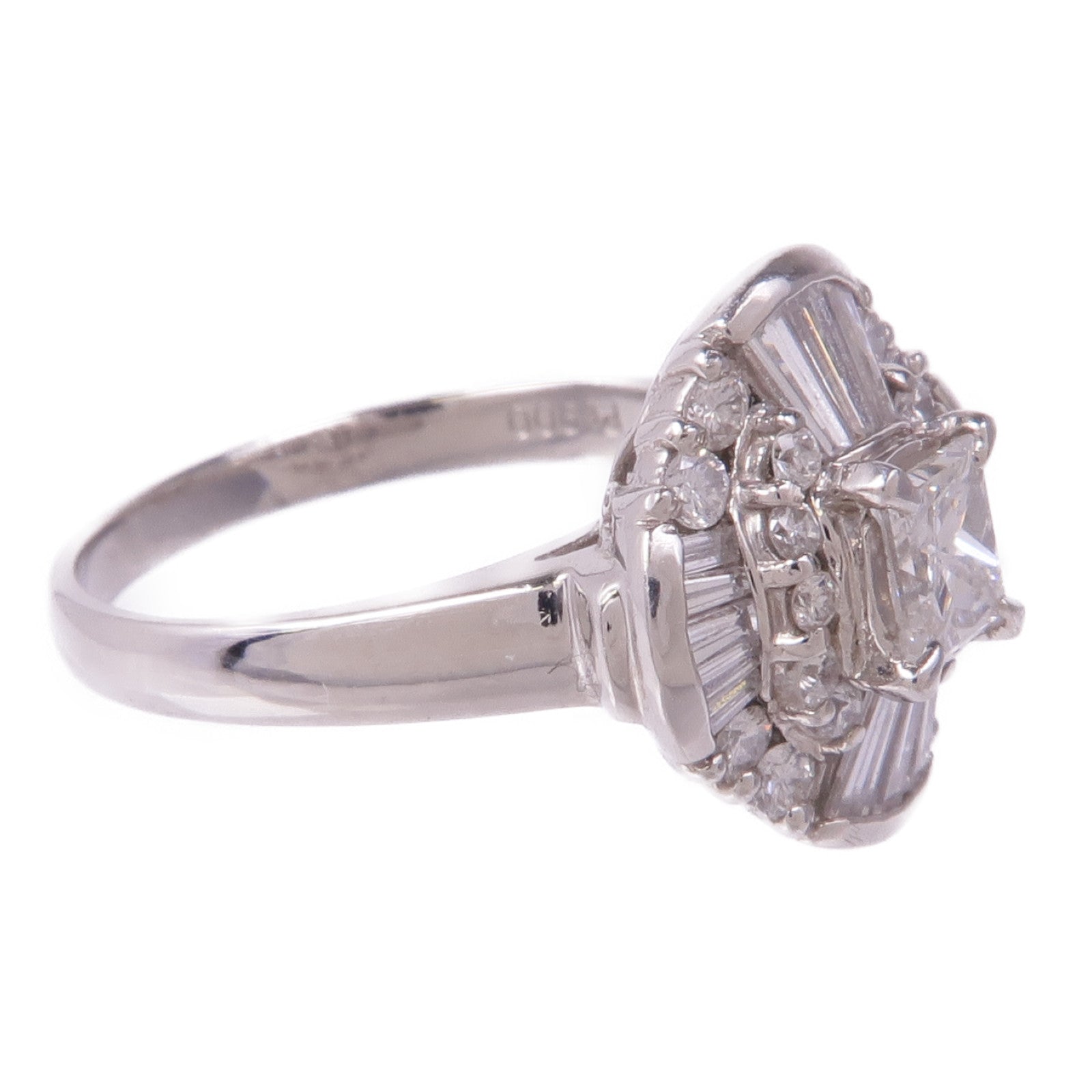 JEWELRY 【激減優惠】PT900鉑金Diamond Ring鑽石戒指US#6.25