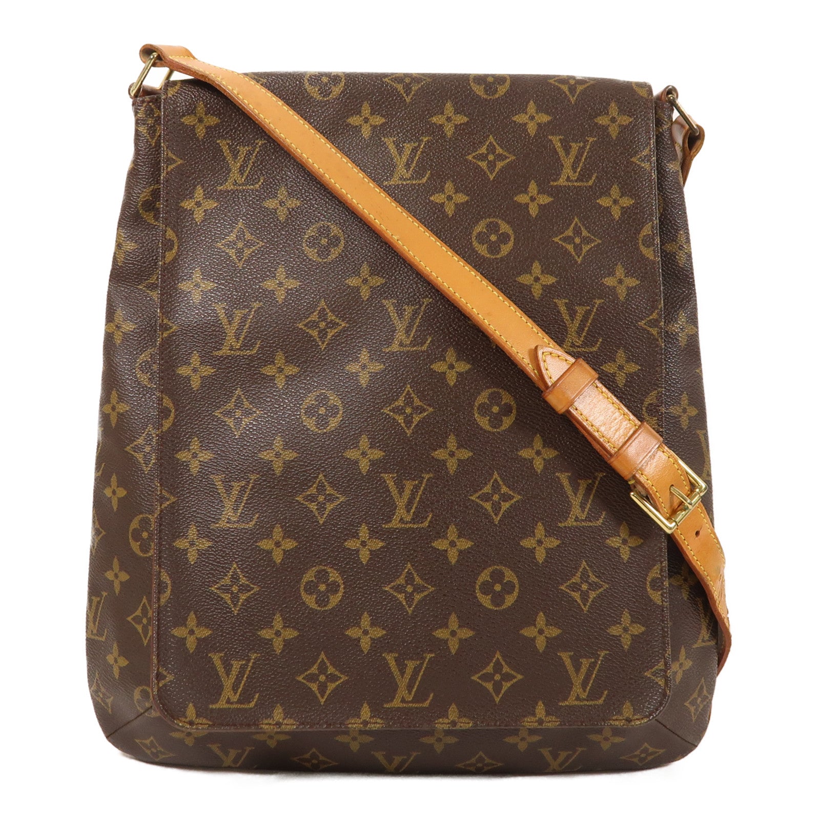 LOUIS VUITTON Monogram Musette金扣肩背袋