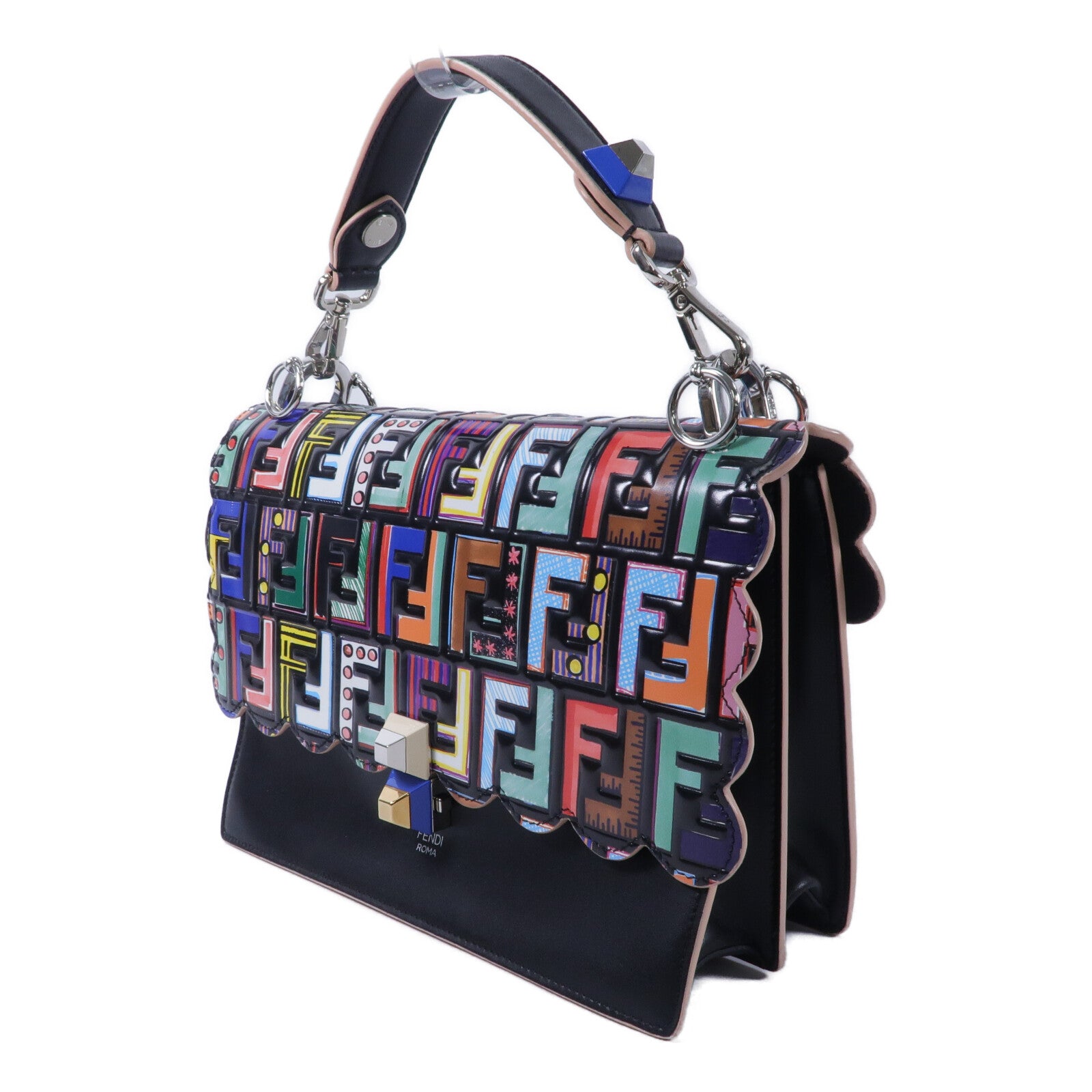 FENDI 牛皮皮革Kan I手挽肩背兩用袋