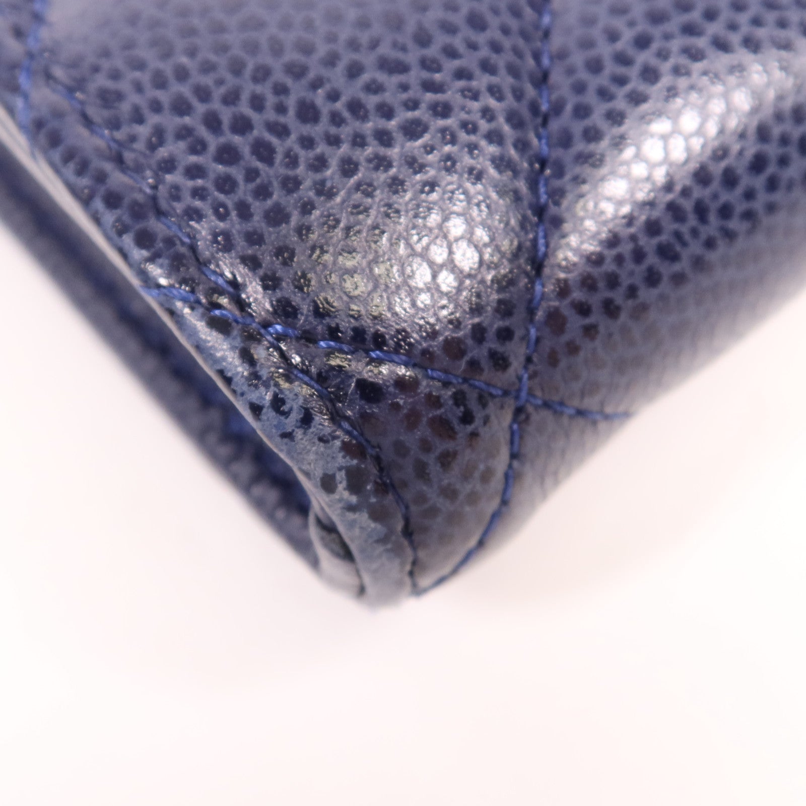 CHANEL 牛皮皮革Long Wallet金扣長錢包