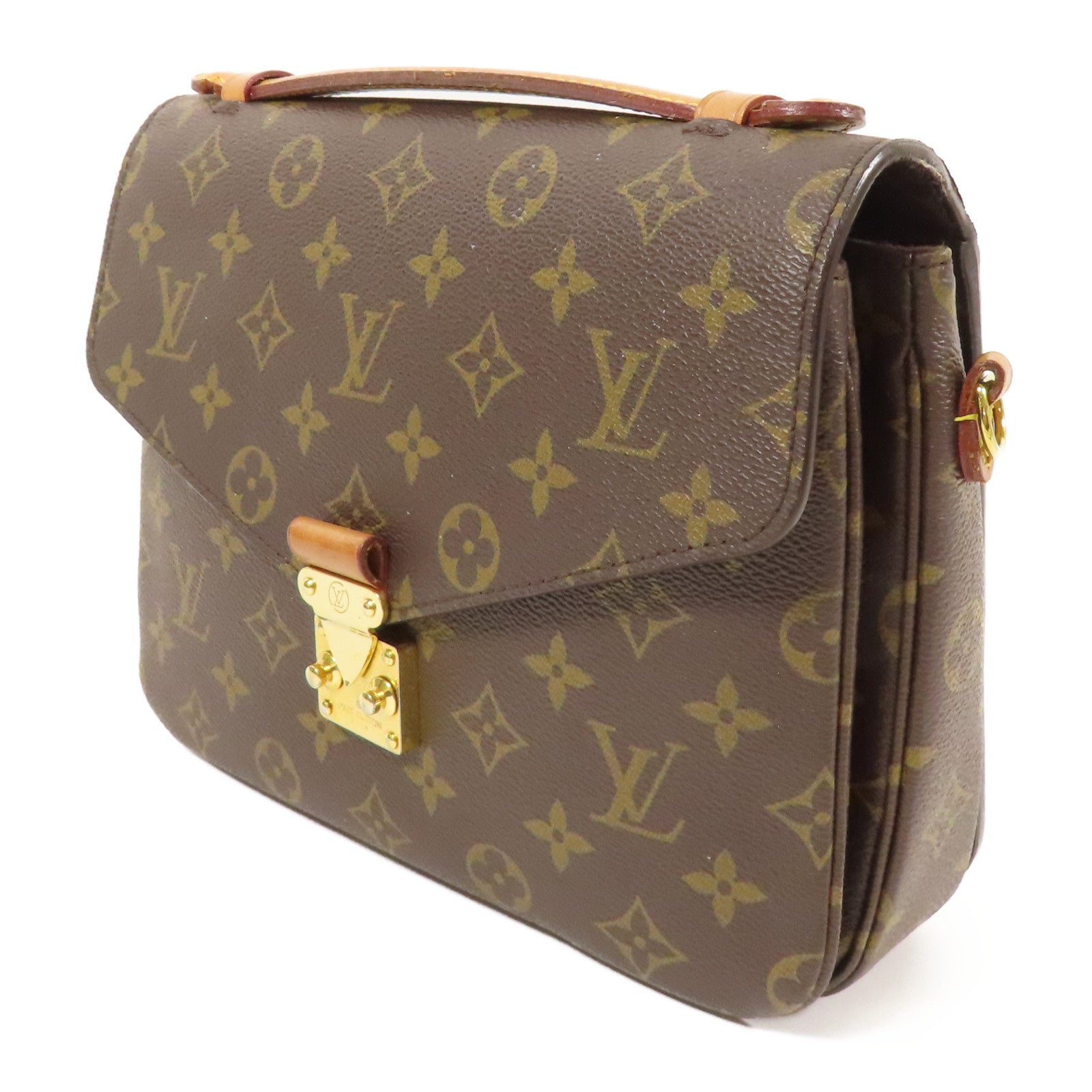 LOUIS VUITTON LV GHW Pochette Metis MM 2 Way Bag M44875 Monogram Brown